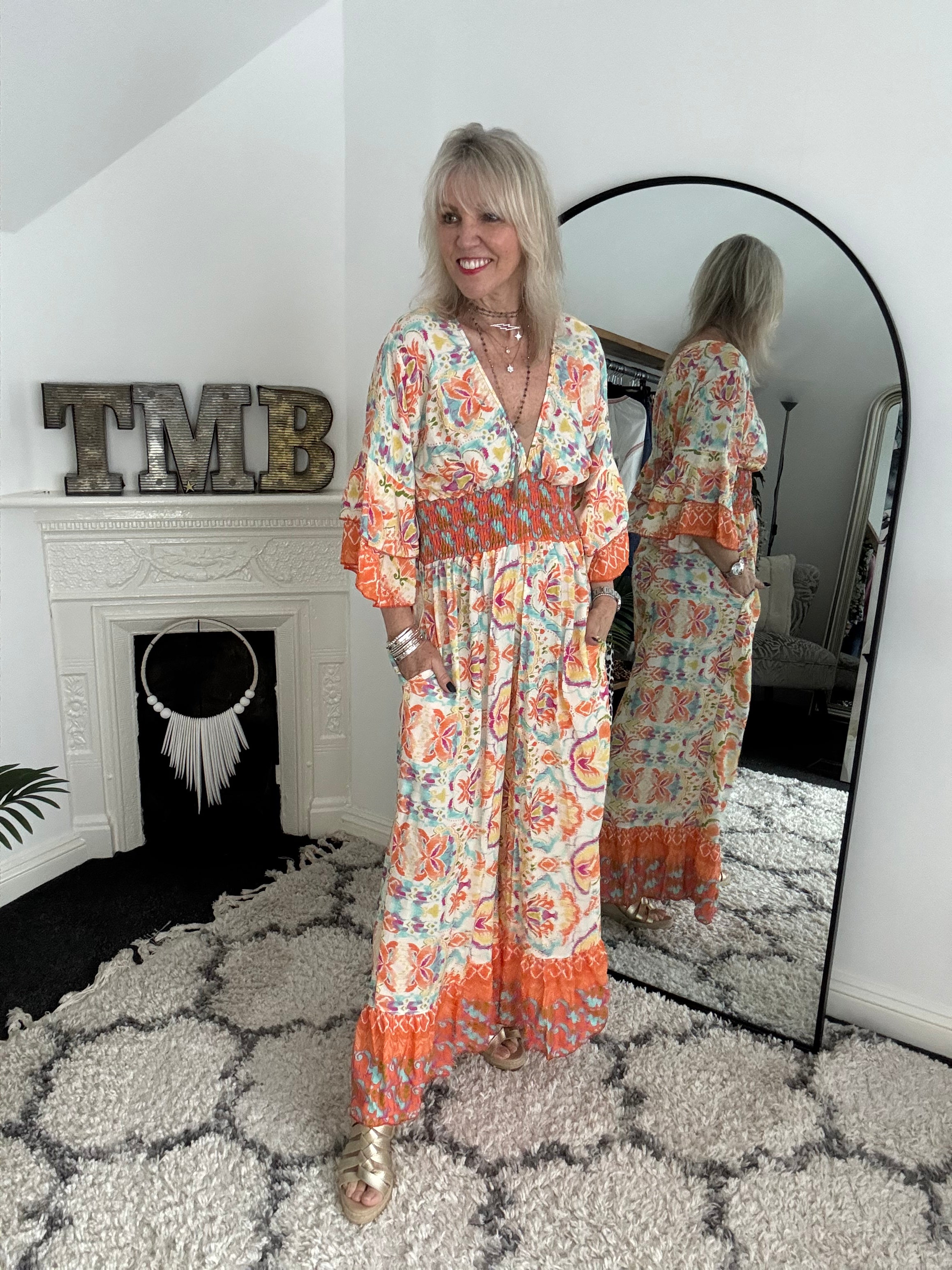 Vibrant Jumpsuit in Orange