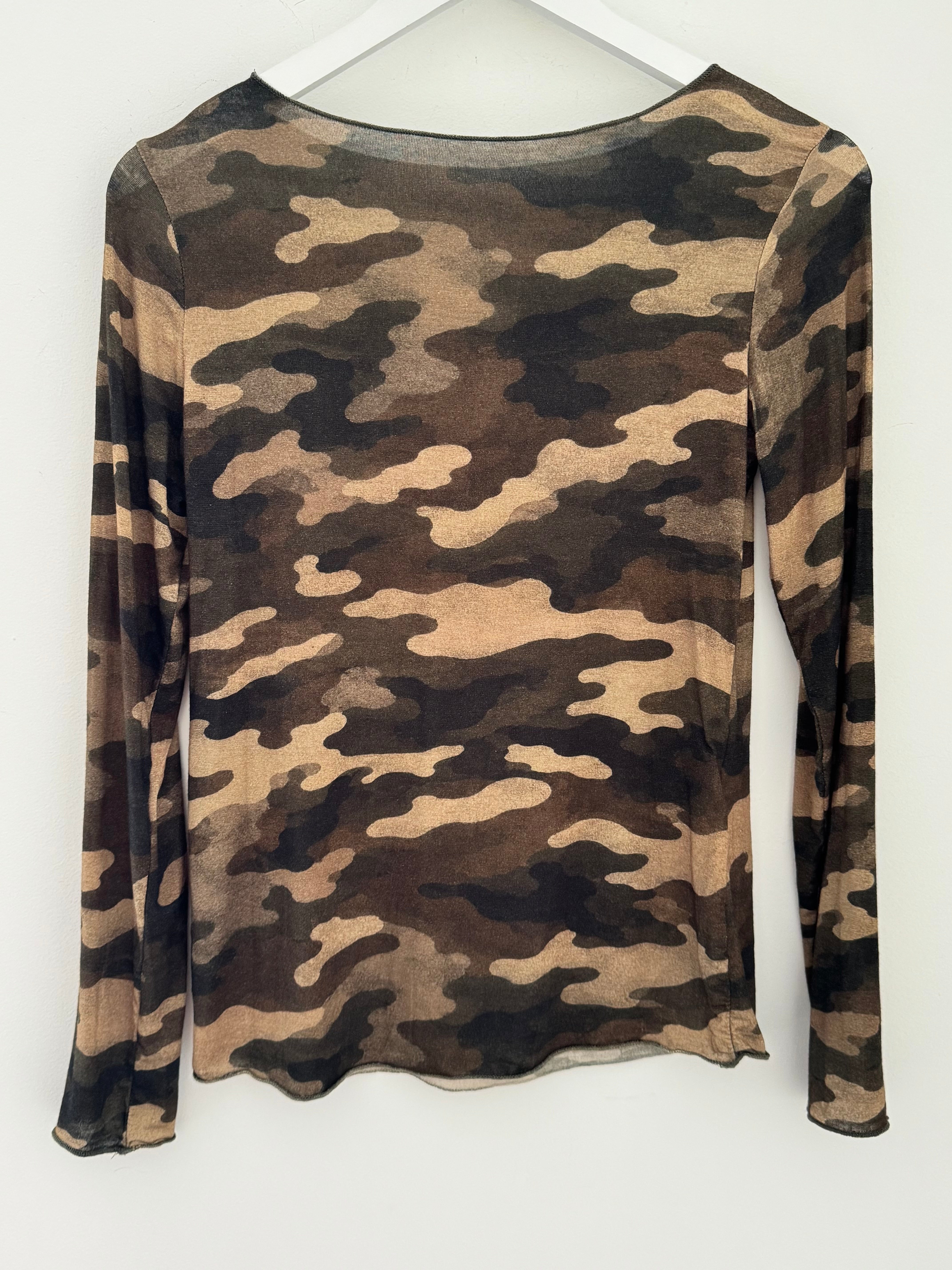 Ultrasoft Cashmere Blend Base Layer in Khaki & Cocoa Camo