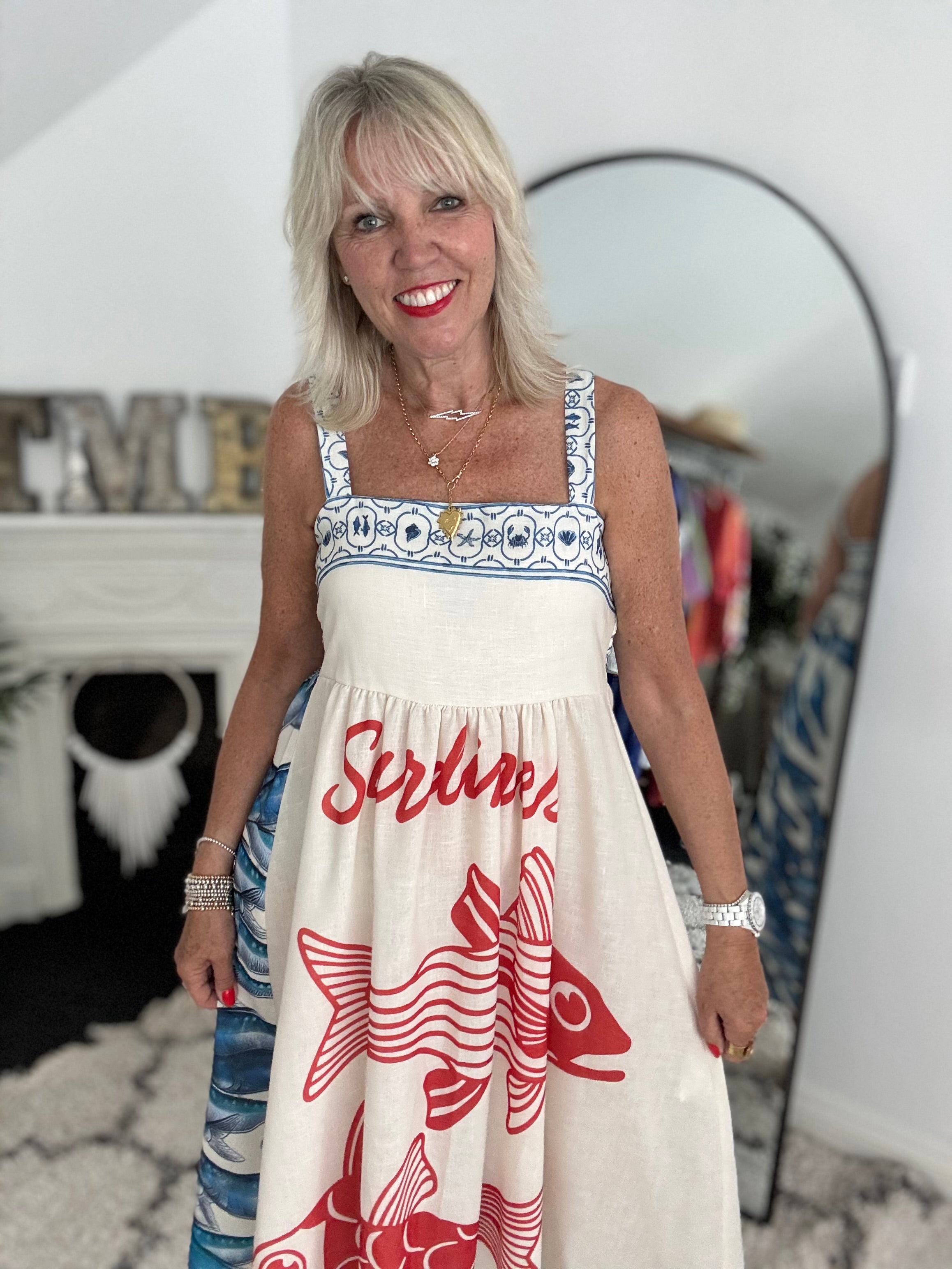 Designer Strappy Fish Dress
