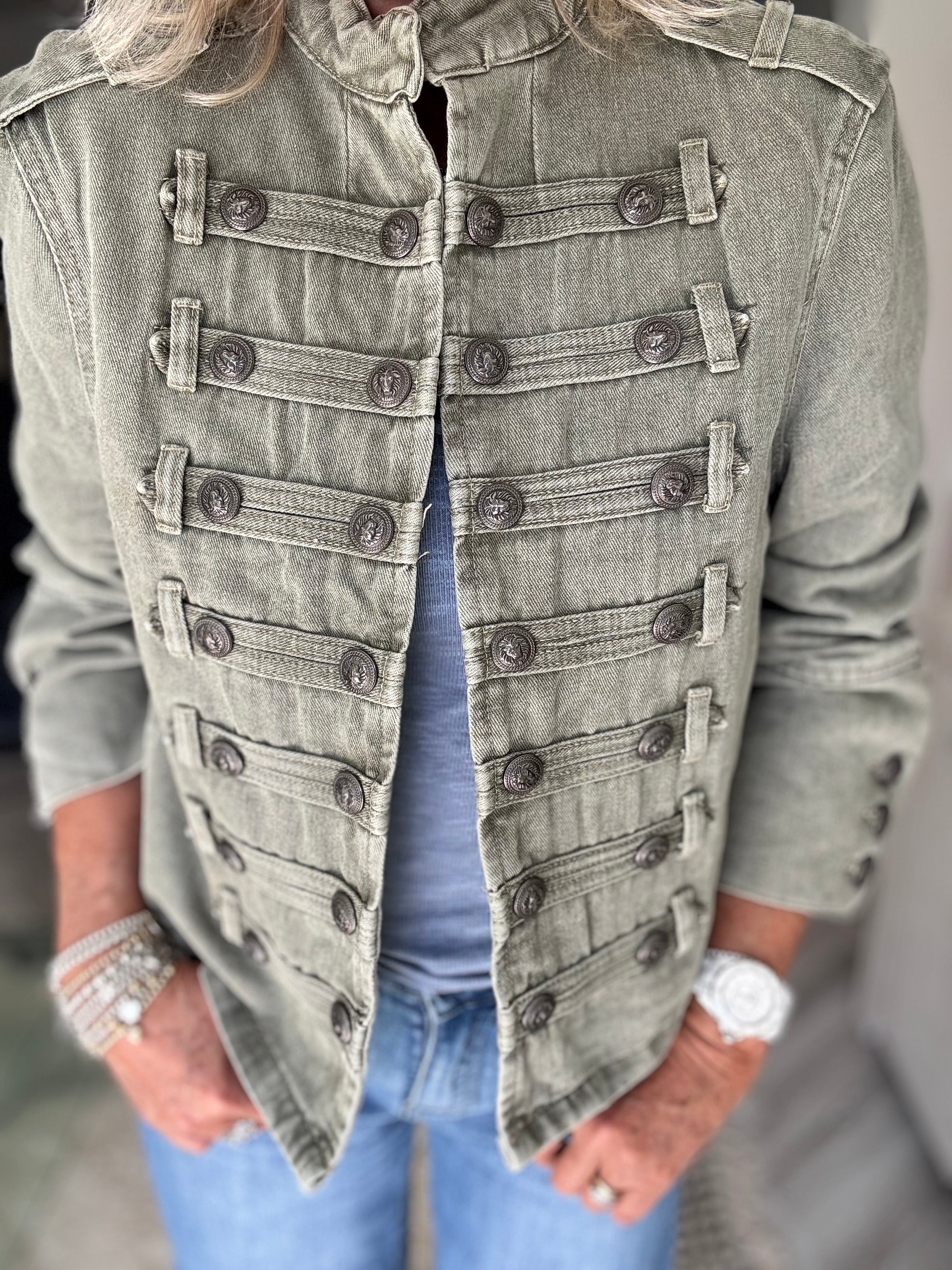 Military Jacket in Khaki