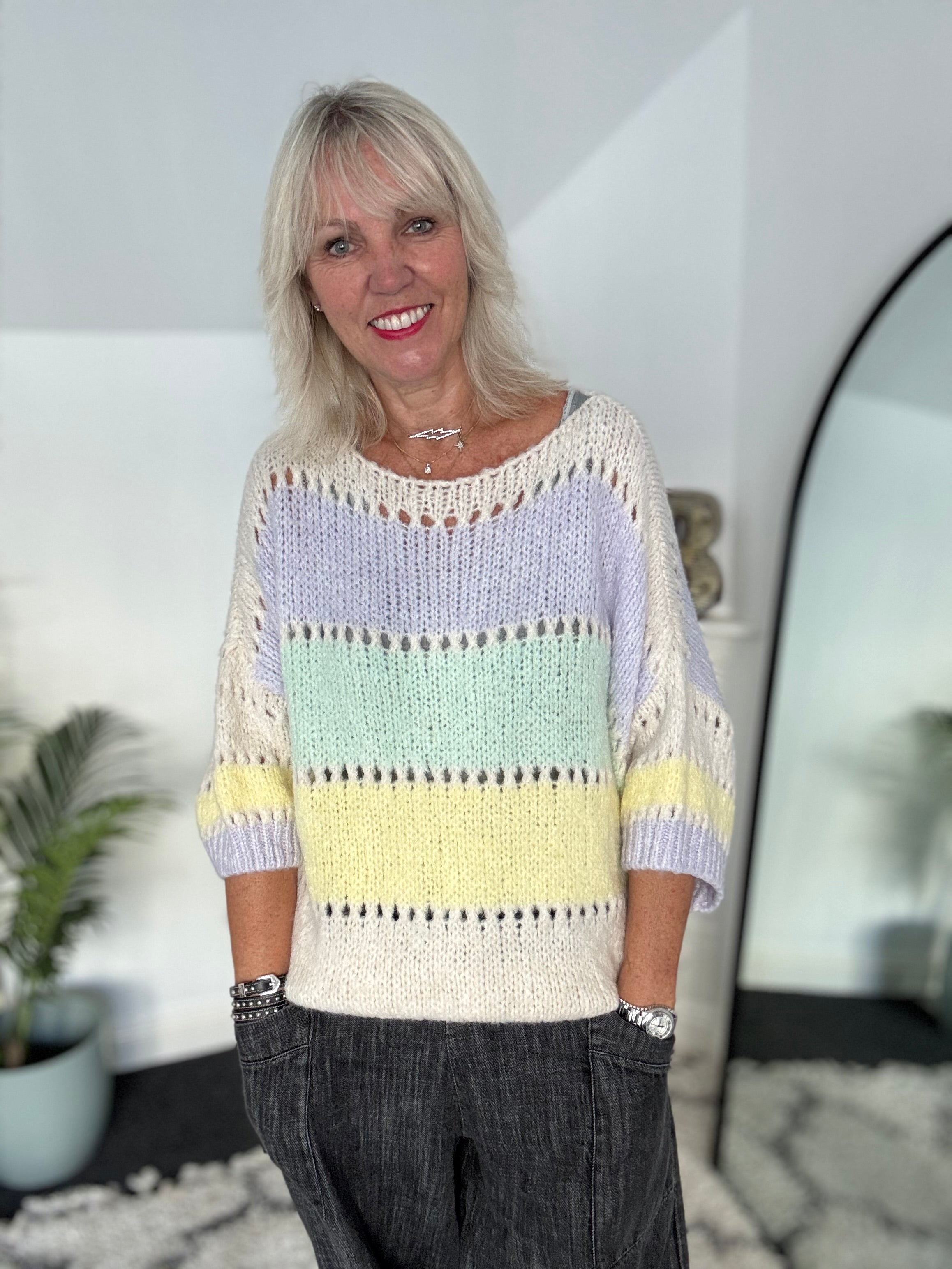 Softy Stripe Jumper in Neopolitan