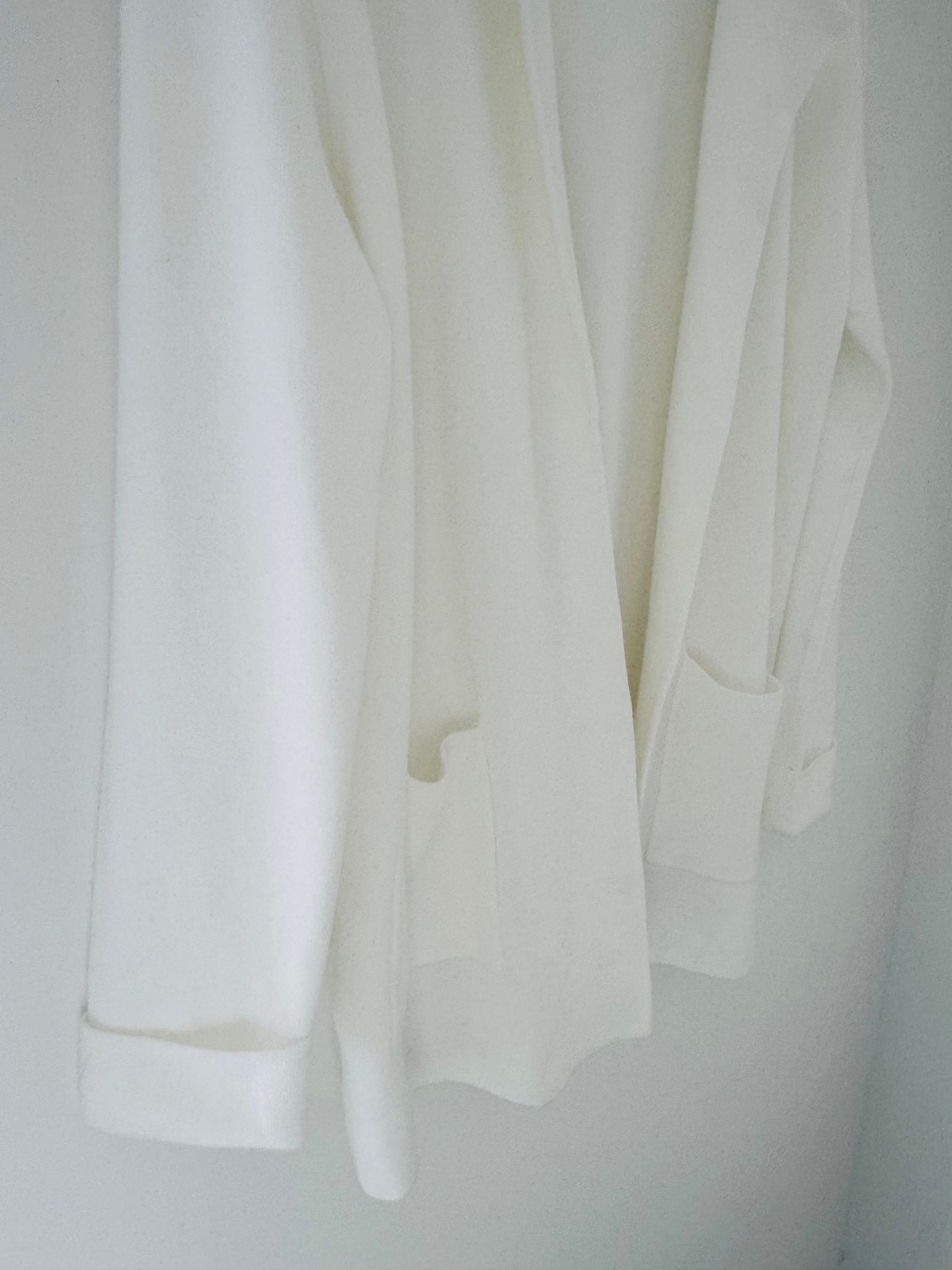 Knitted Cardi Jacket in Ivory
