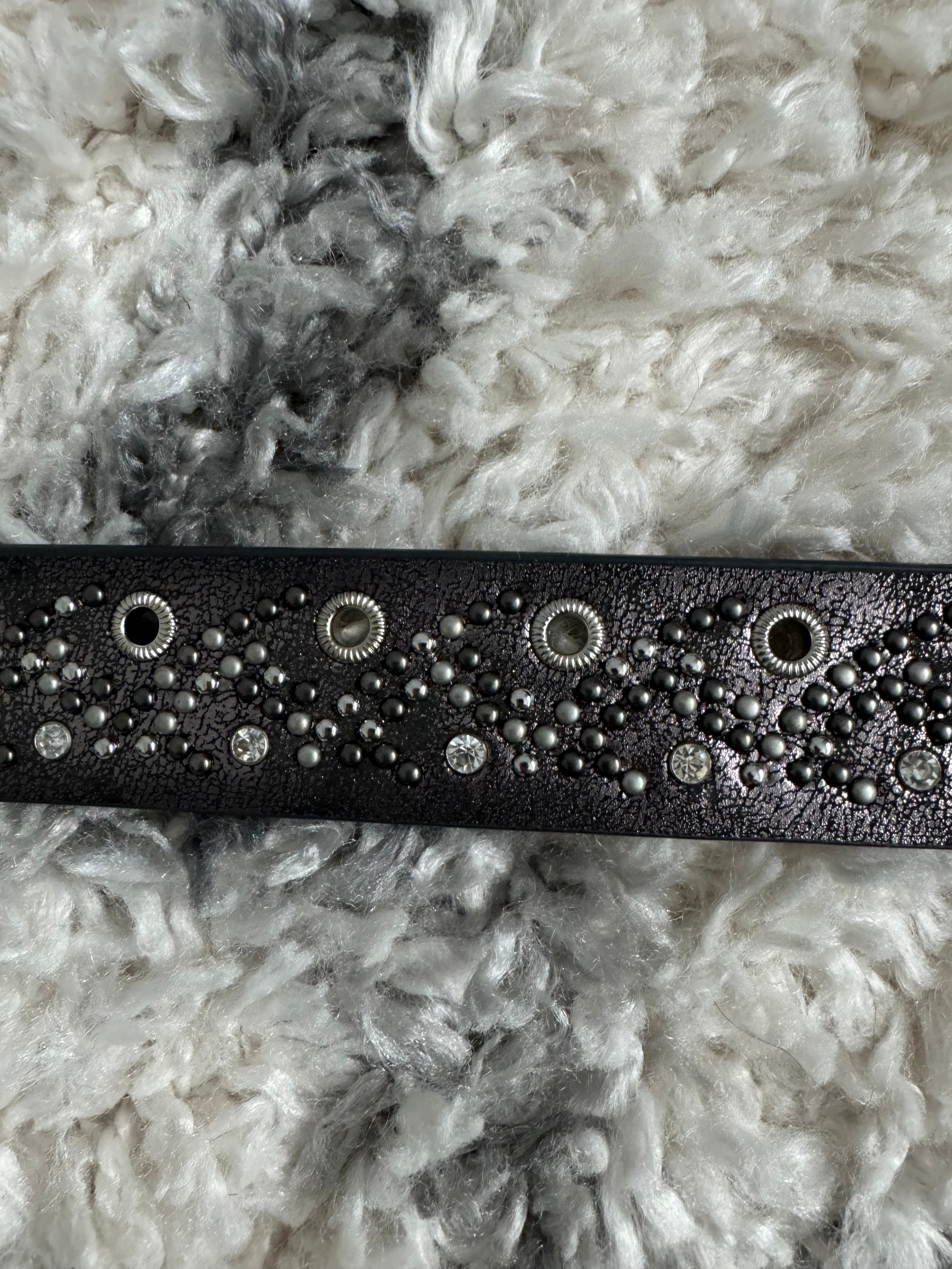 Studded Belt in Anthracite