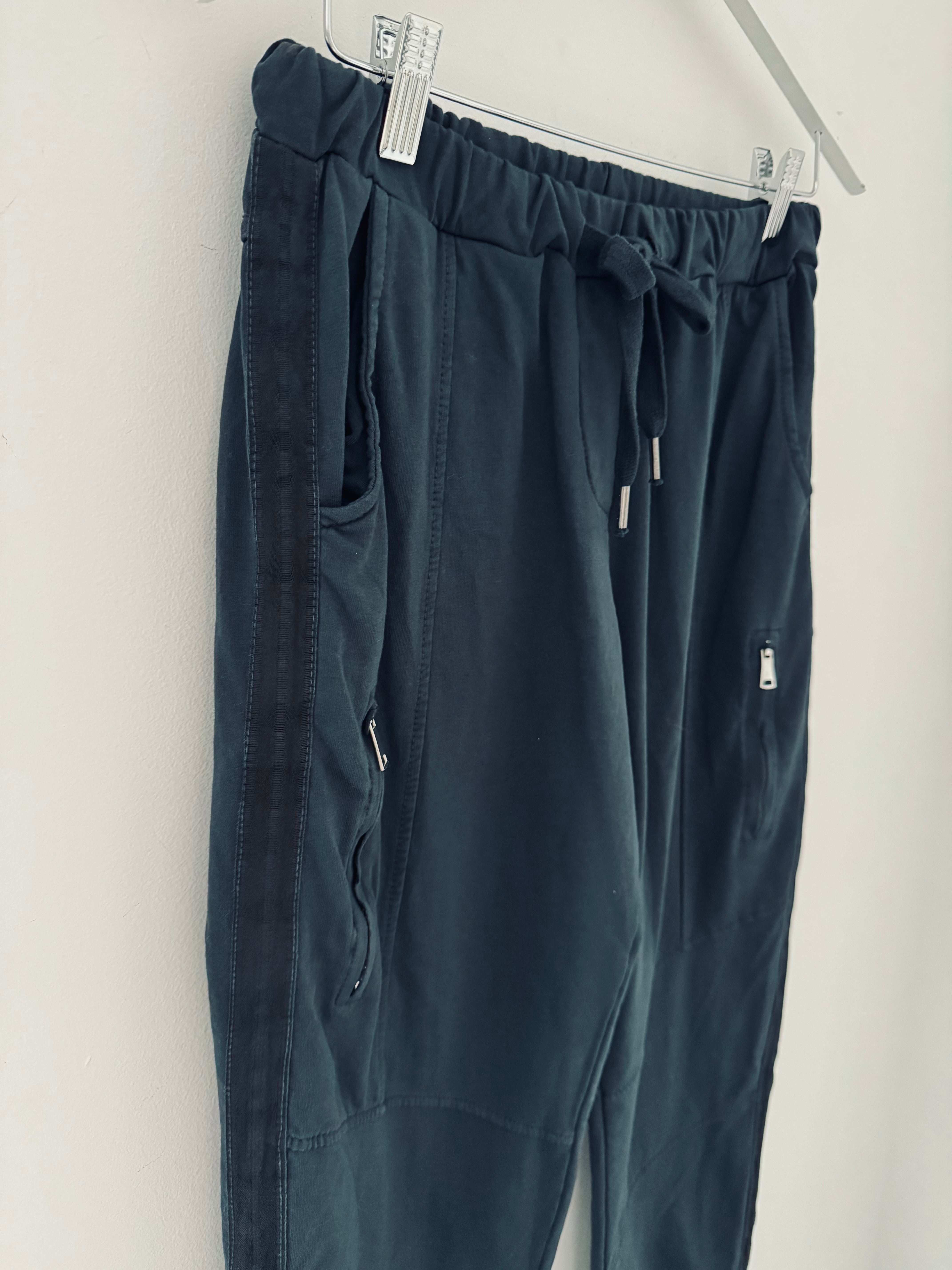 Jersey Stretch Joggers in Anthracite