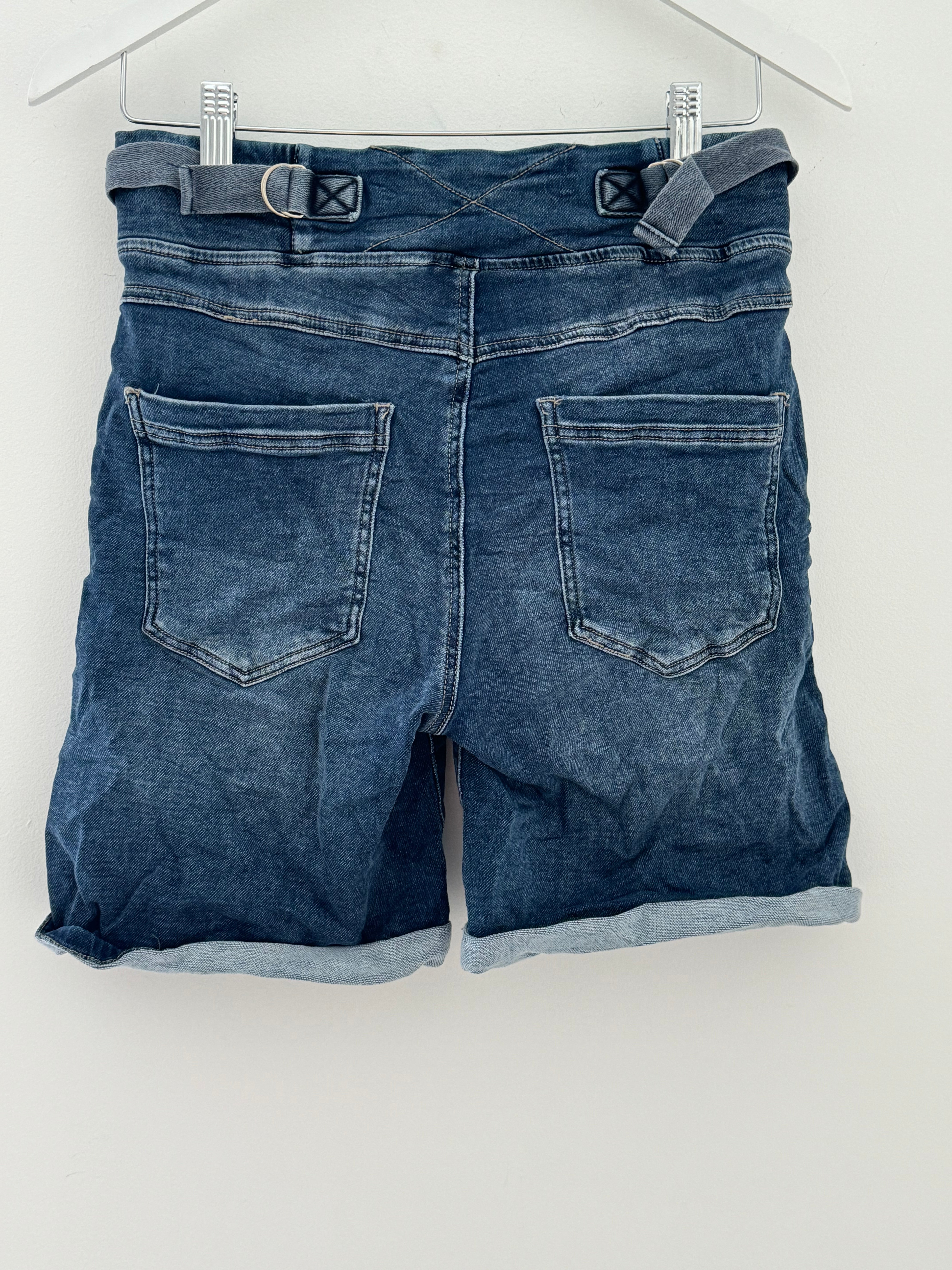 Denim Jogger Shorts The Meek Boutique The Meek Boutique