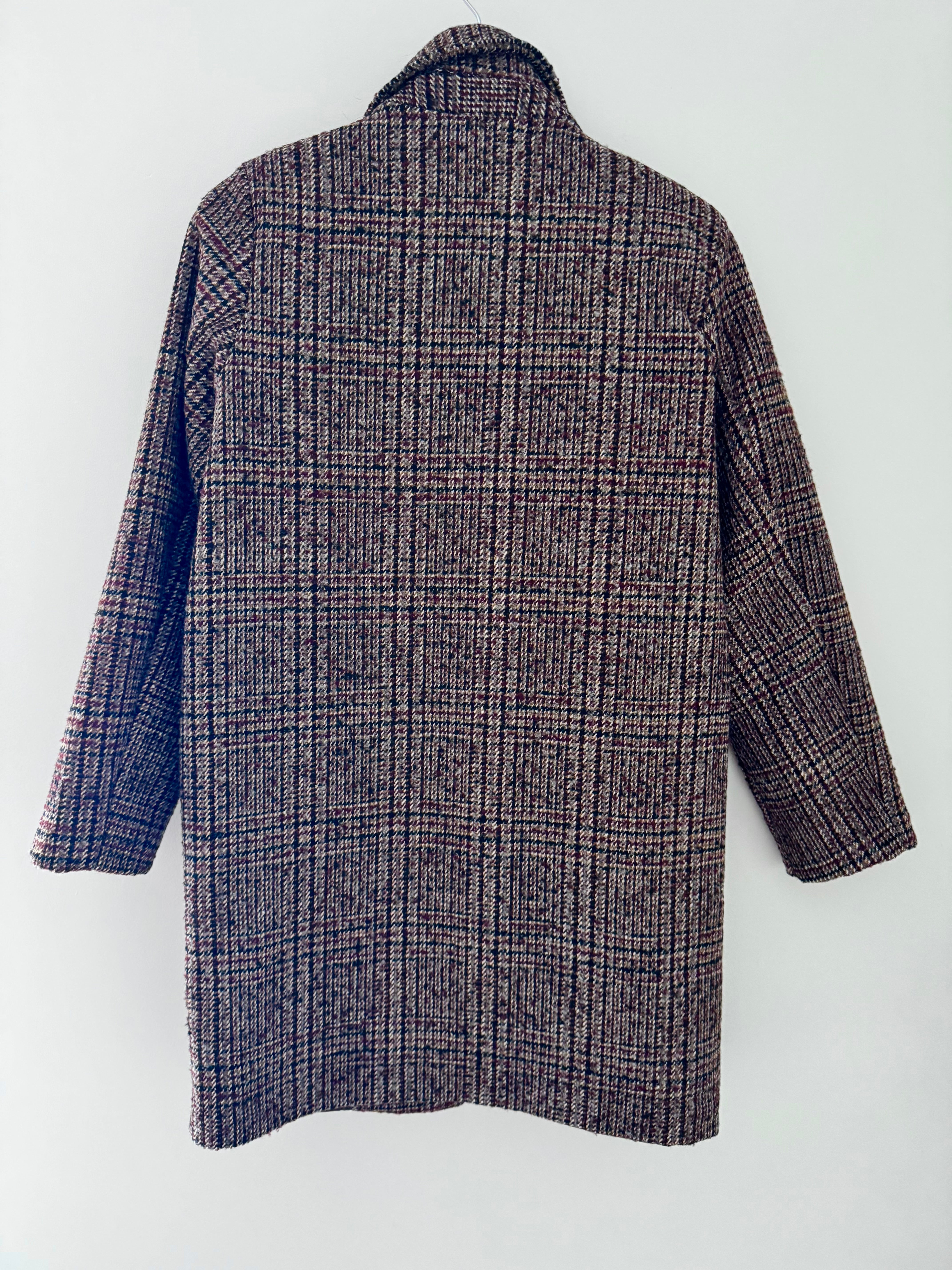 Luxe Tweed Coat in Chocolate & Ecru