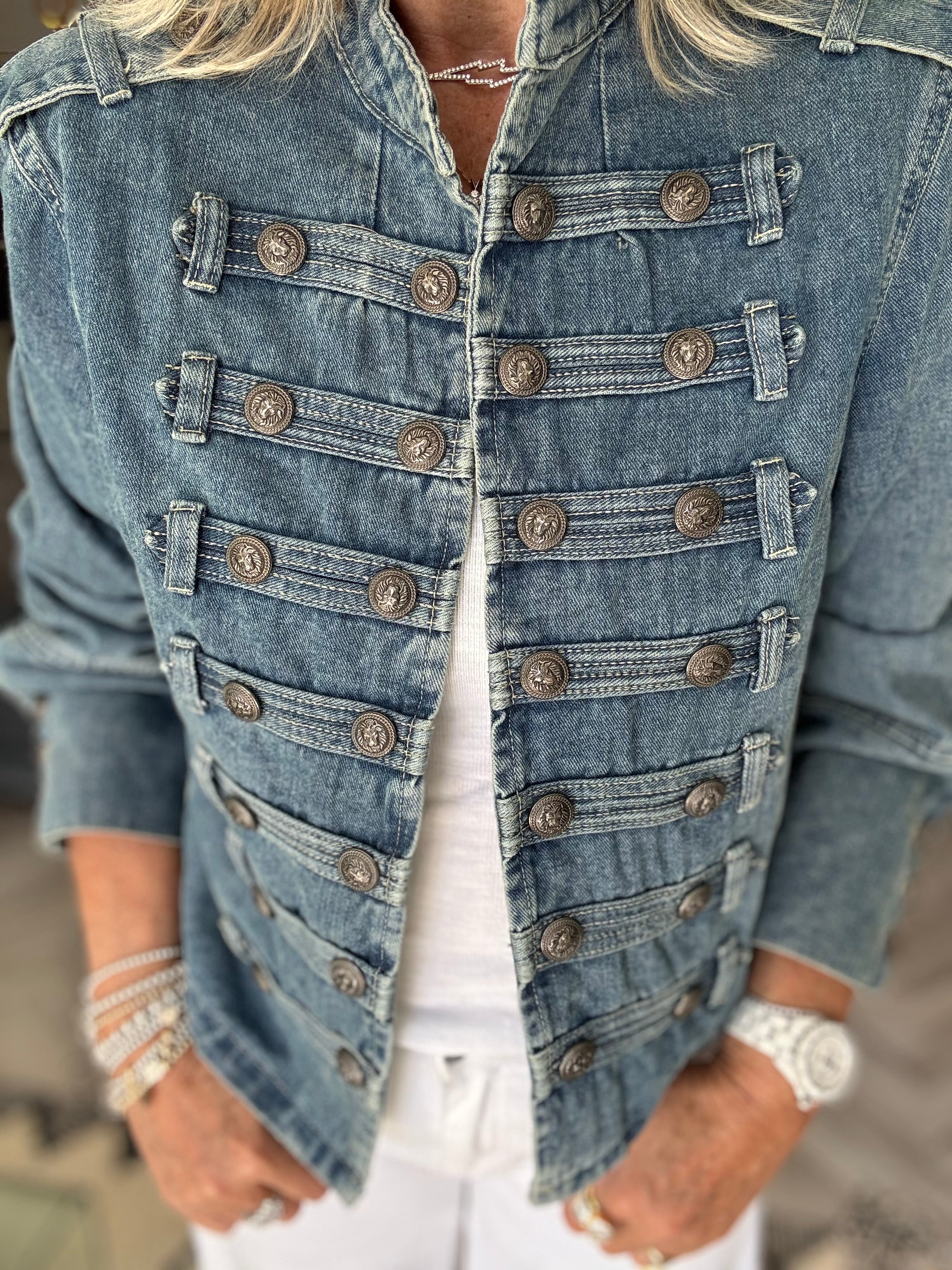 Military Jacket in Denim
