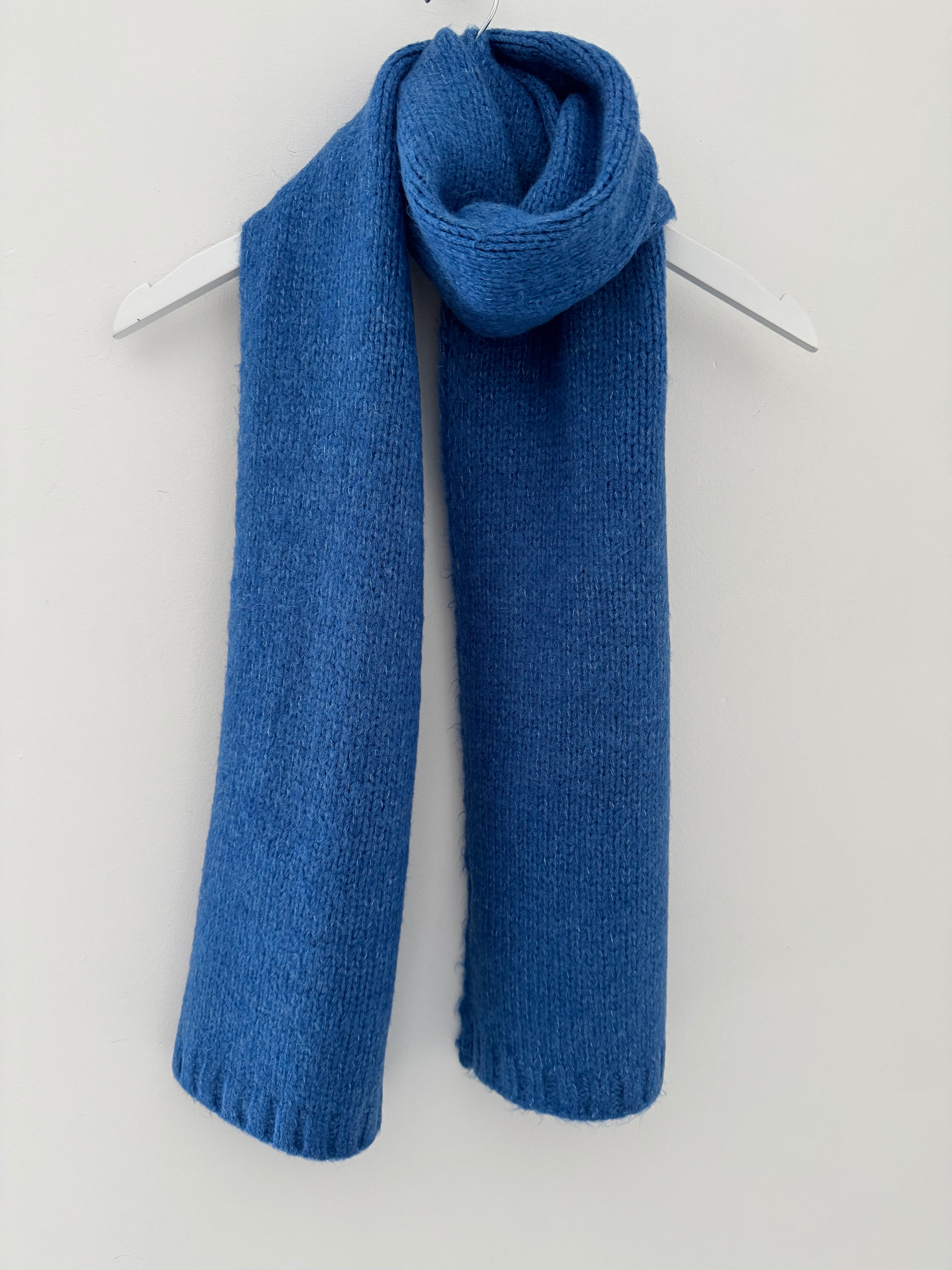 Cosy Knitted Scarf in Sky Blue