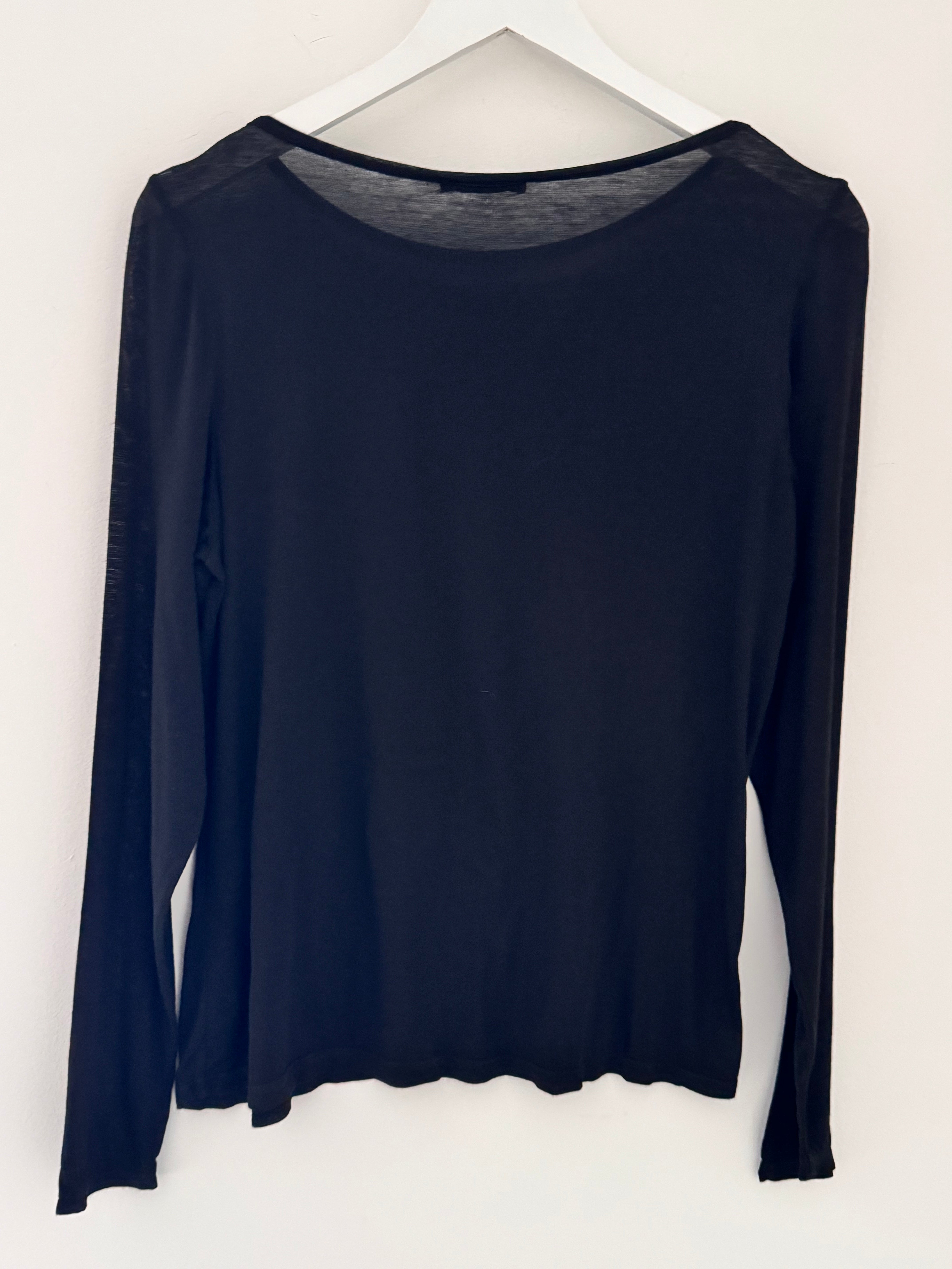 Ultrasoft Cashmere Blend Base Layer in Black