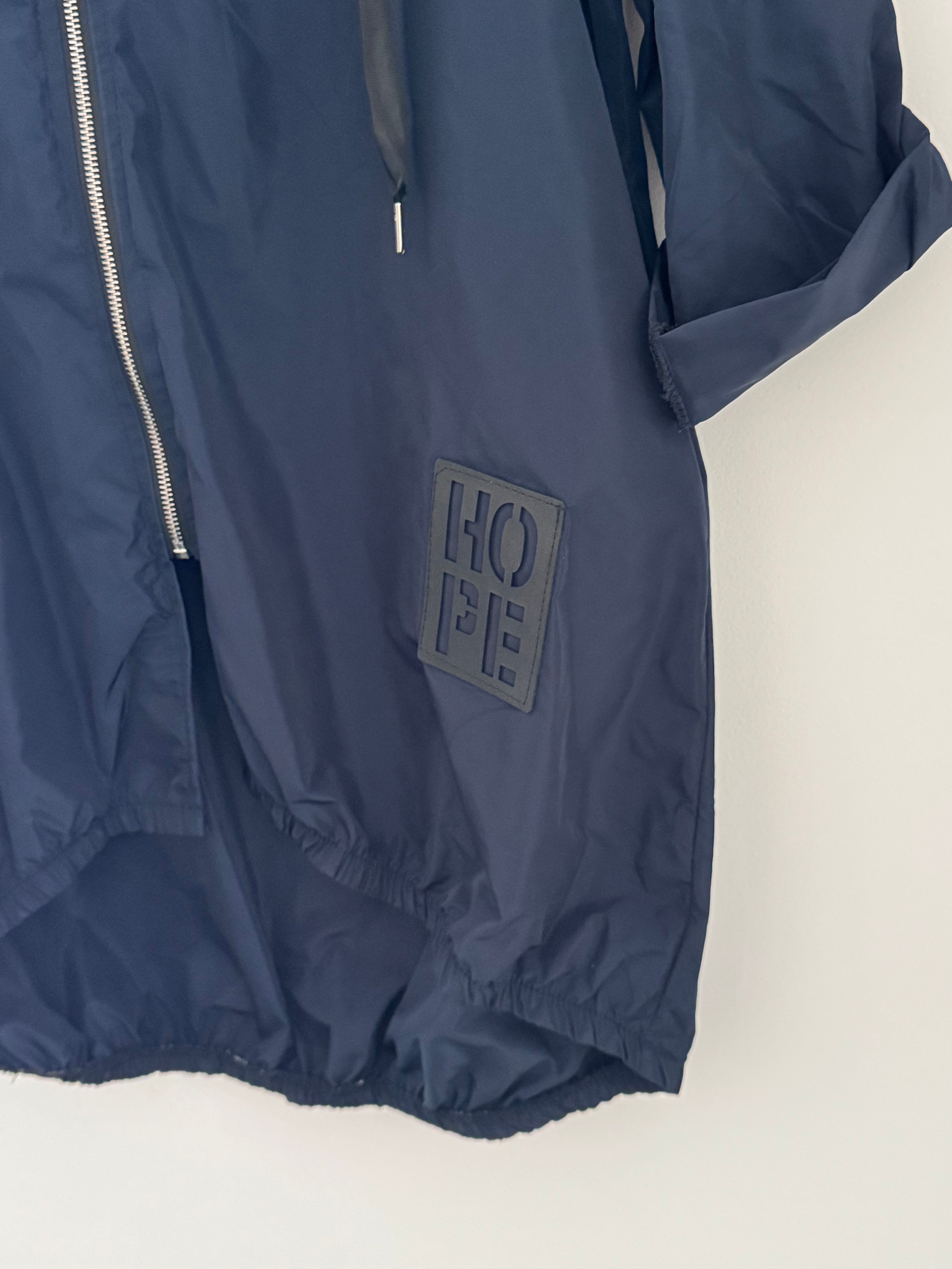 Hooded Zipped Parka in Navy