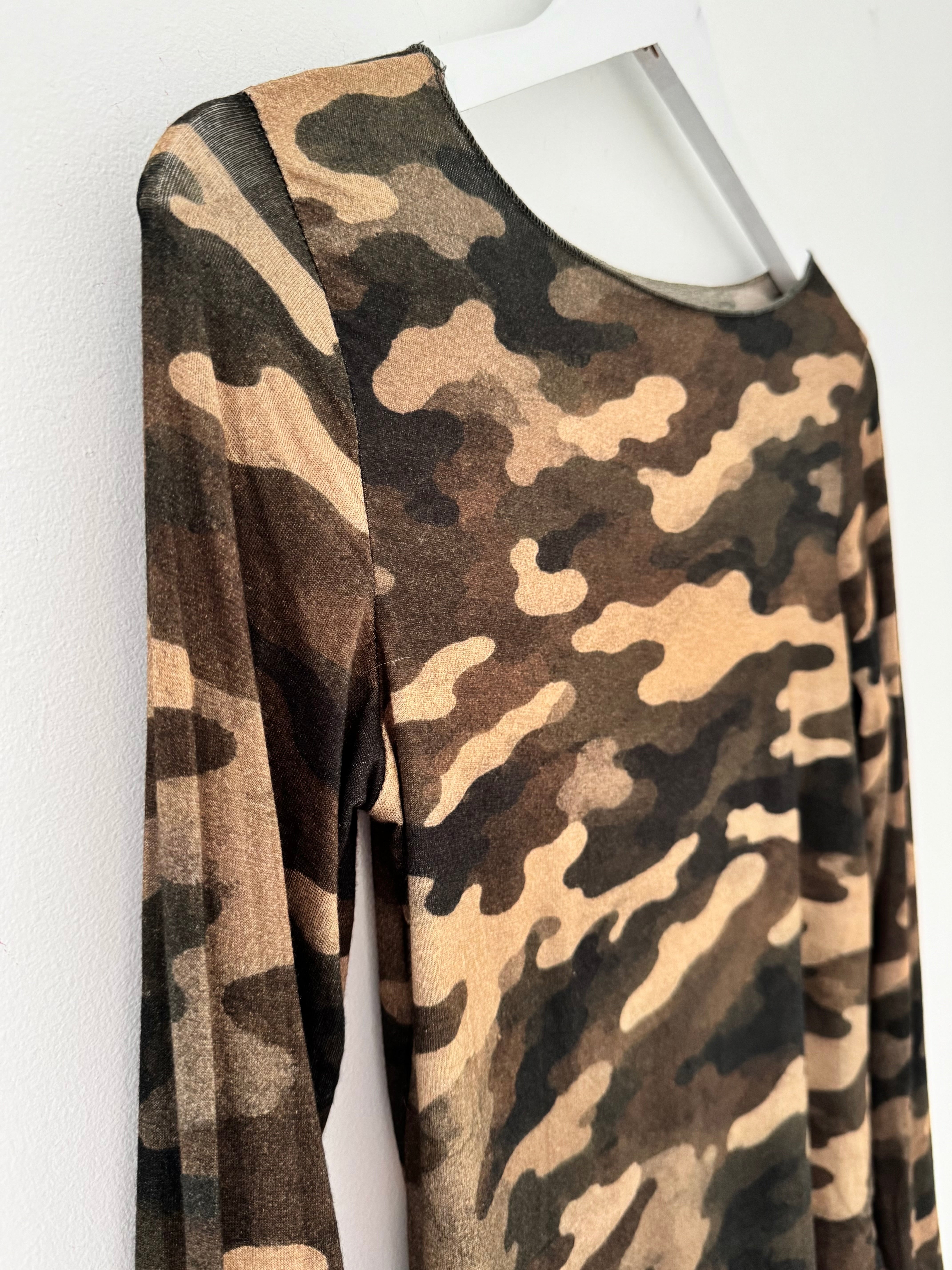 Ultrasoft Cashmere Blend Base Layer in Khaki & Cocoa Camo