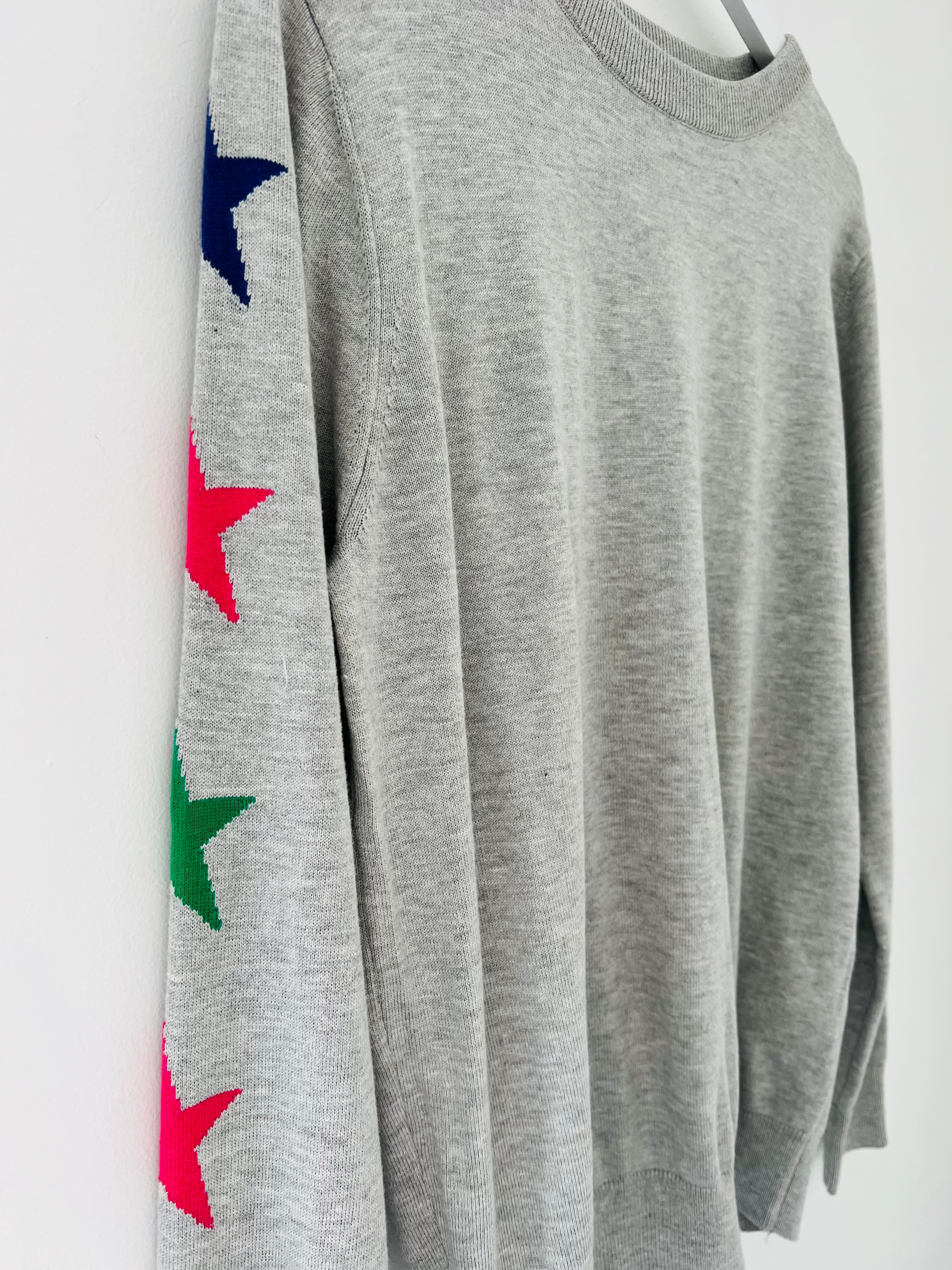 Grey Jumper with Star Sleeves