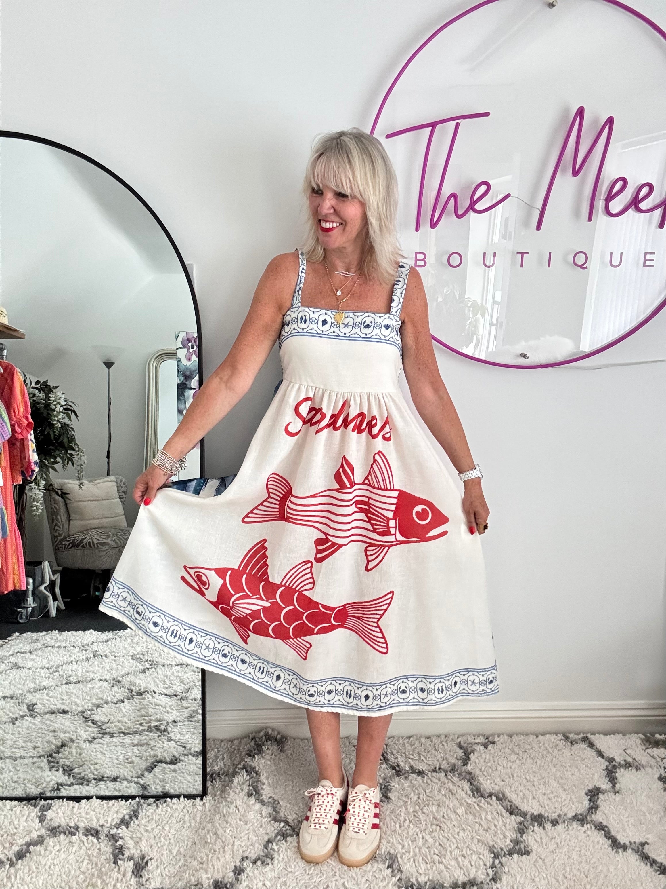 Designer Strappy Fish Dress