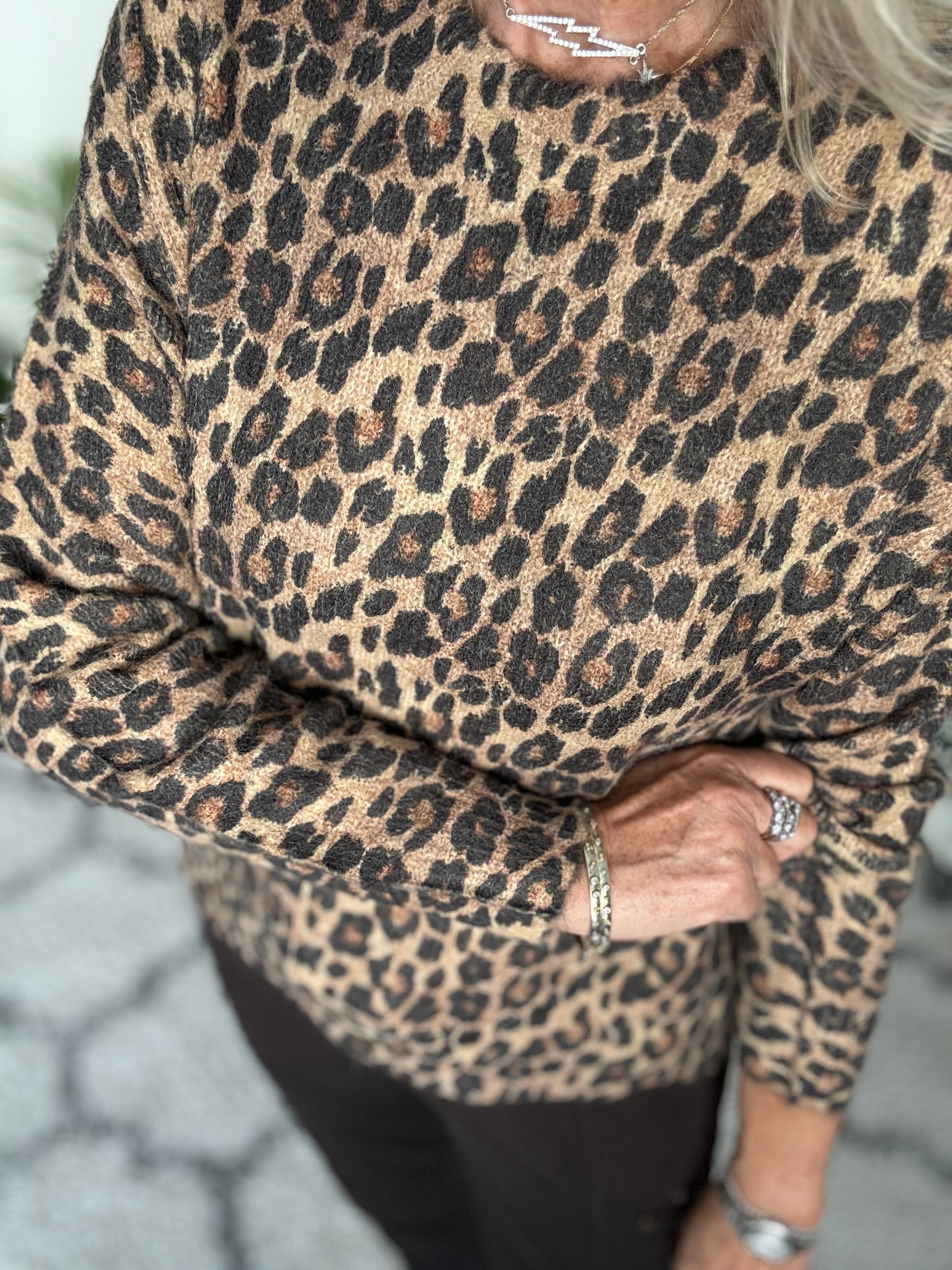 Leopard knitwear best sale