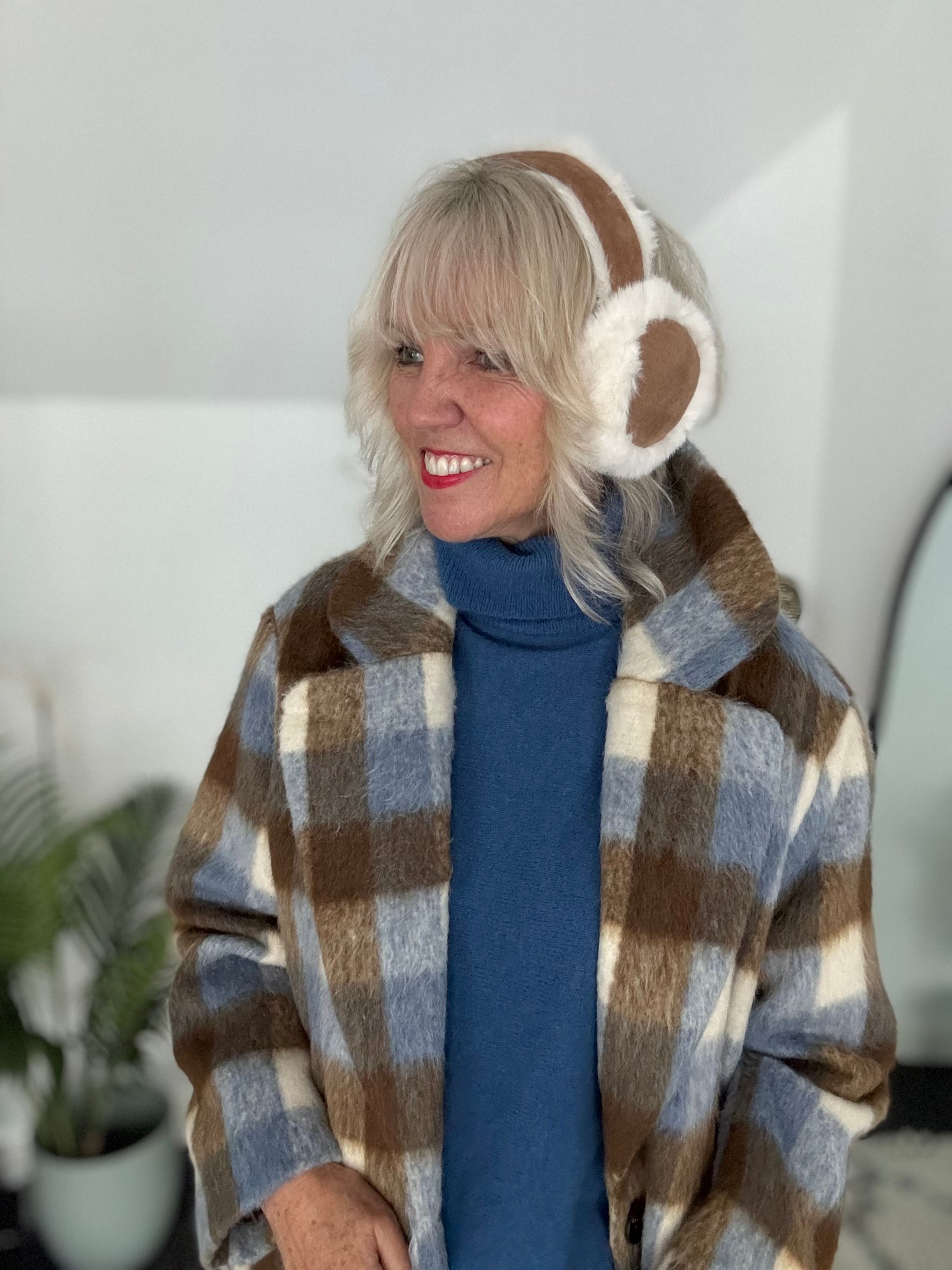Faux Fur & Suede Ear Muffs