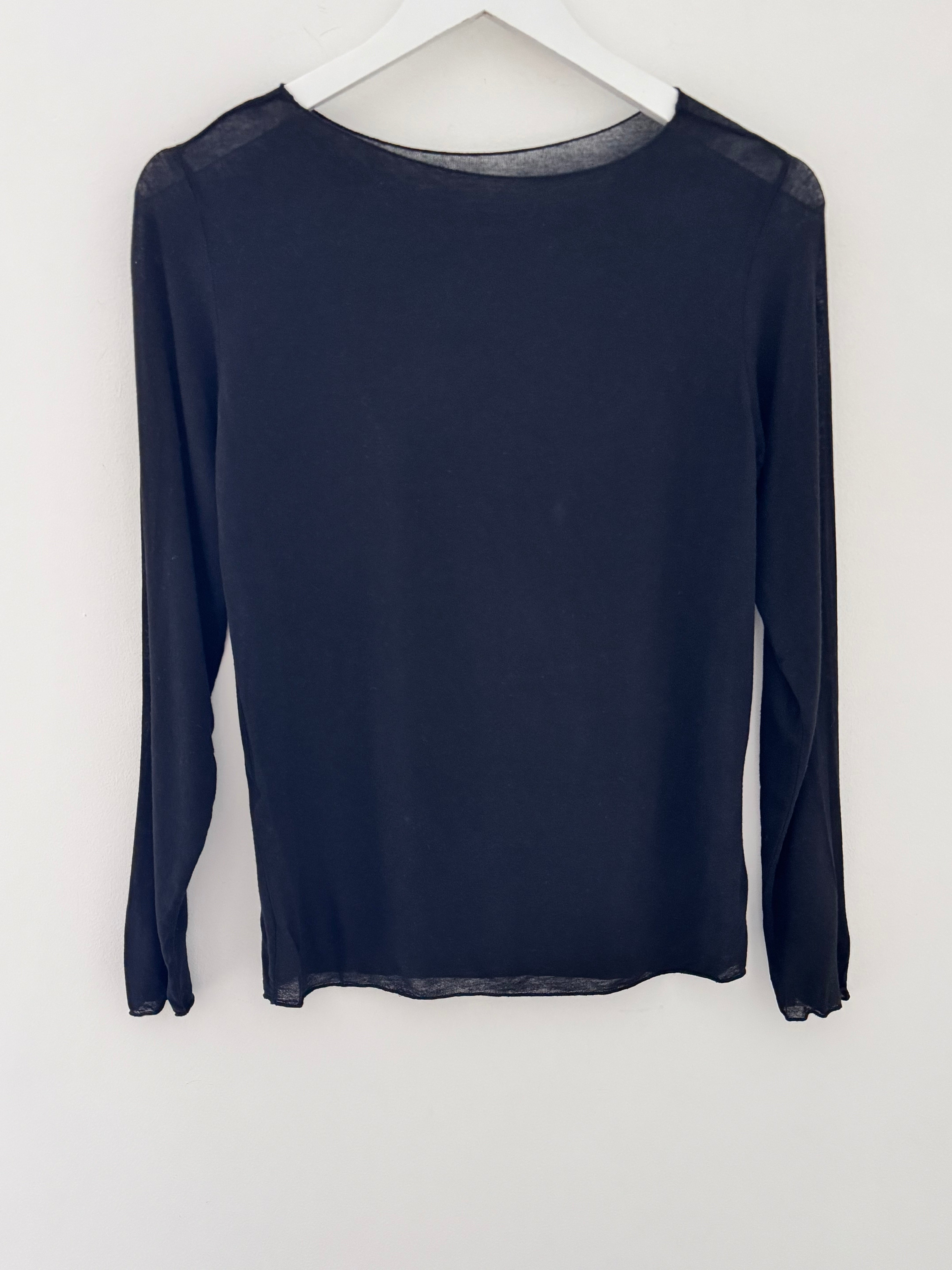 Ultrasoft Cashmere Blend Base Layer in Black