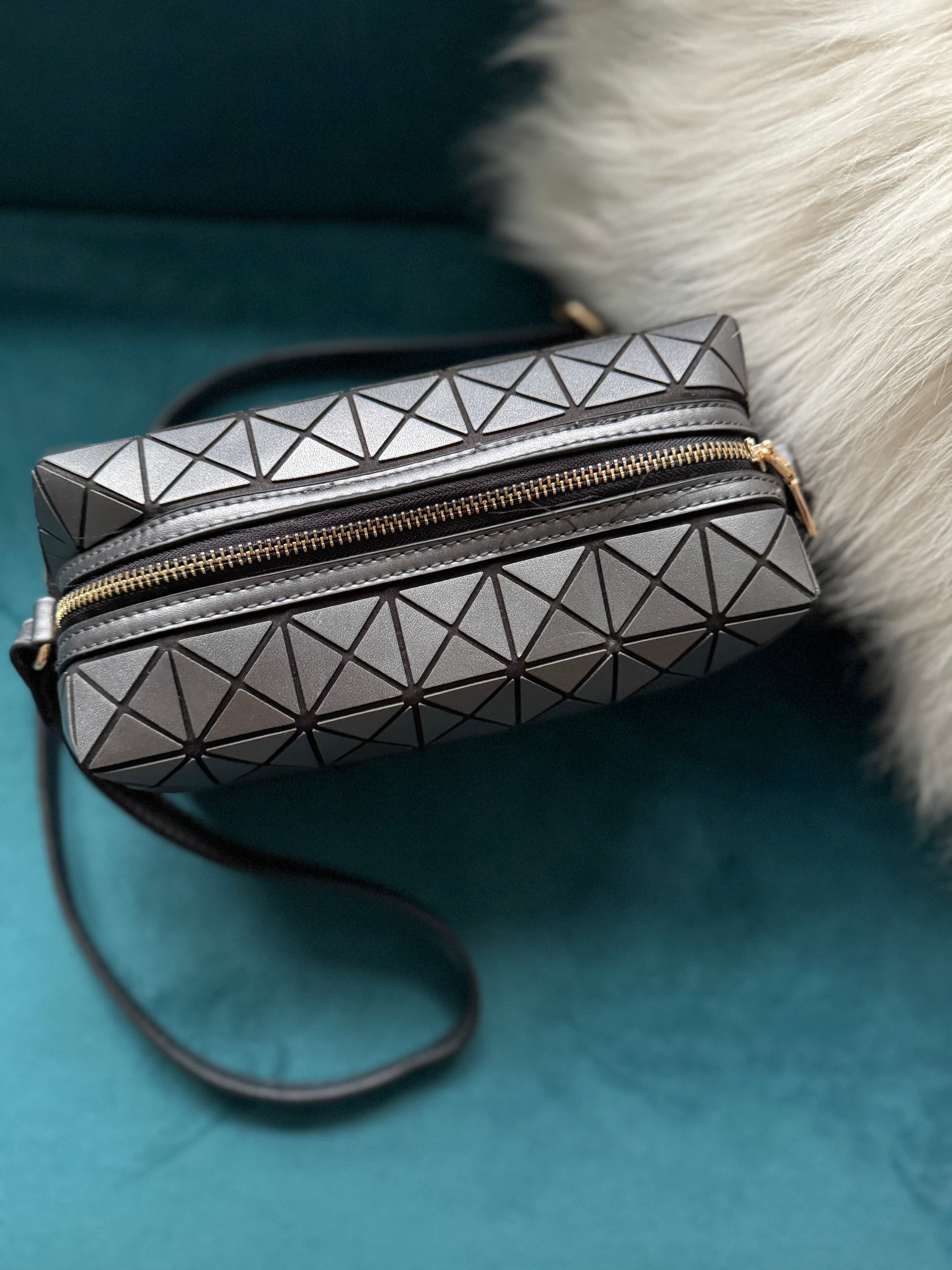 Prism Crossbody Bag in Pewter