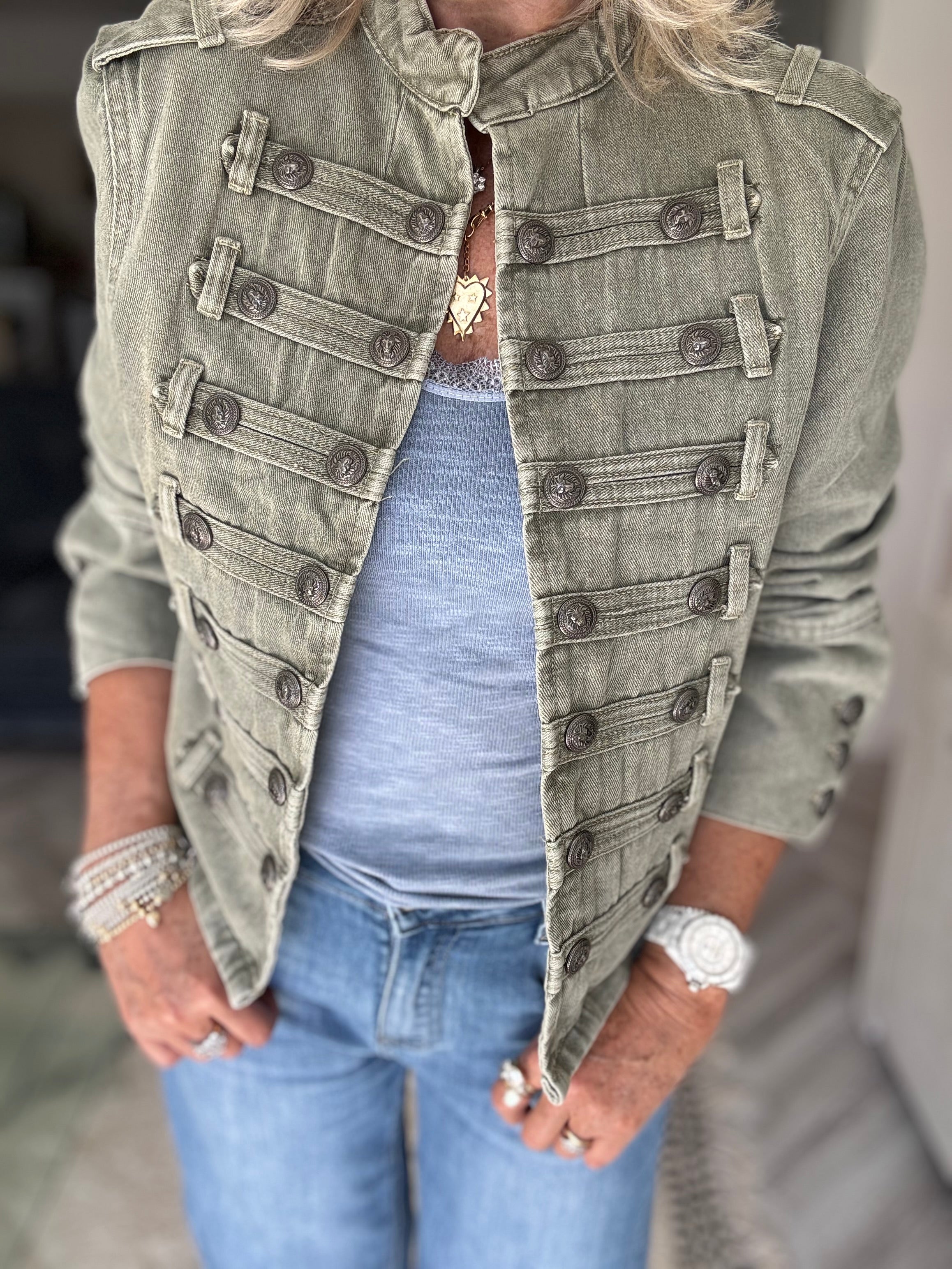 Military Jacket in Khaki