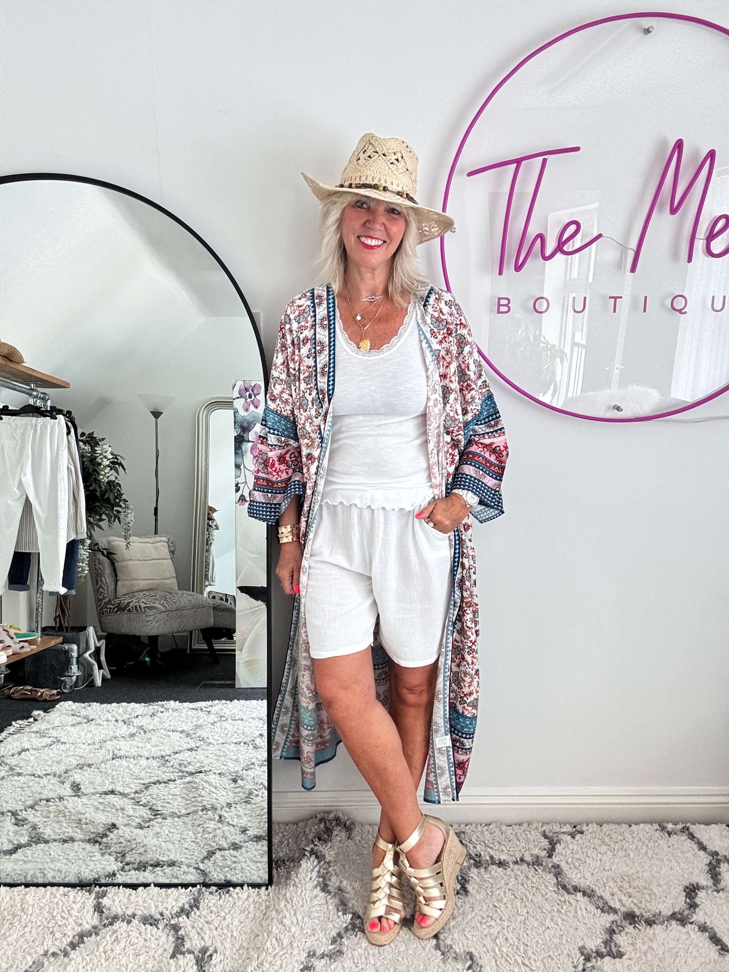 Silky Paisley Kimono