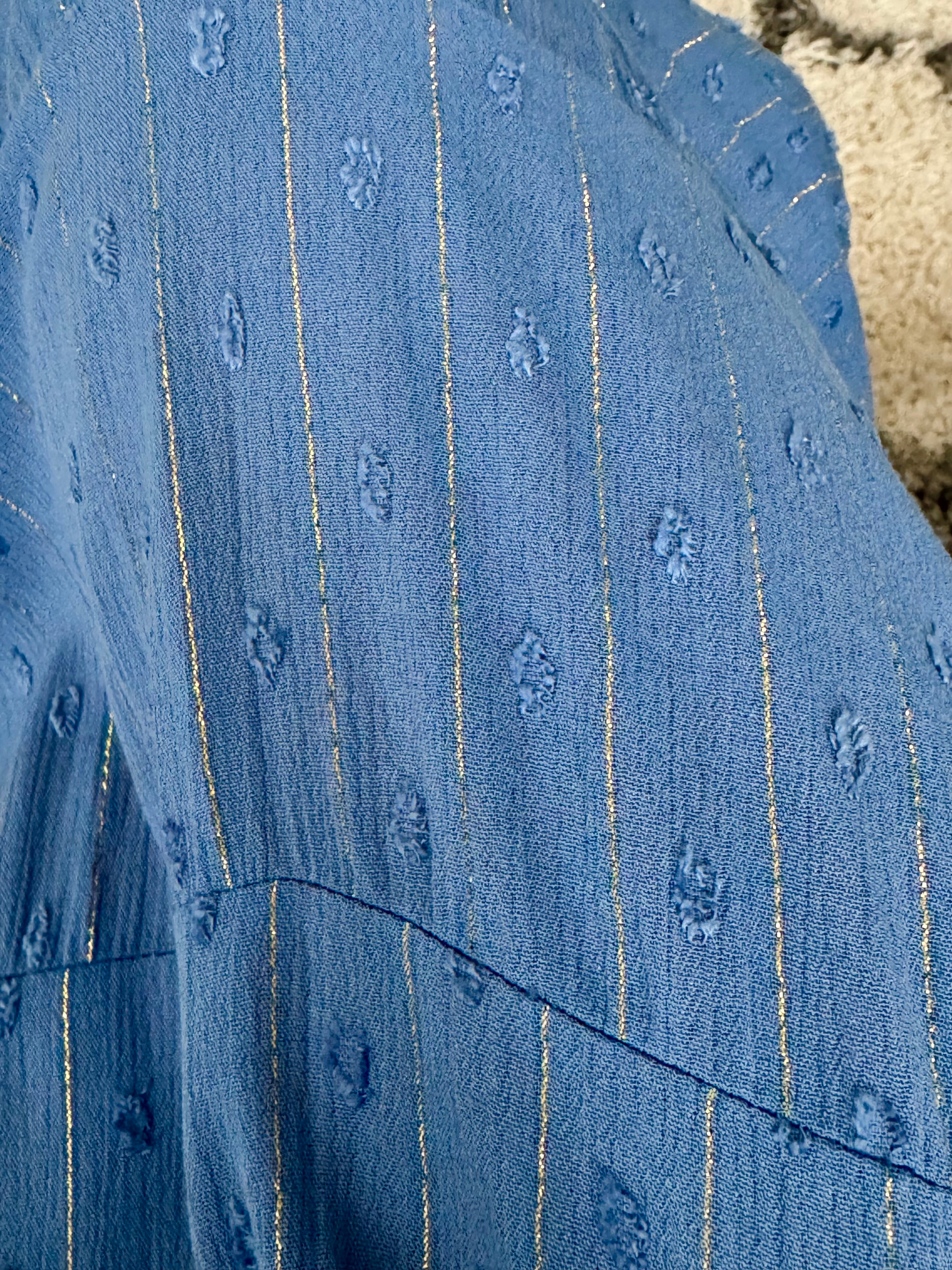 Kimono Midi Dress in Blue