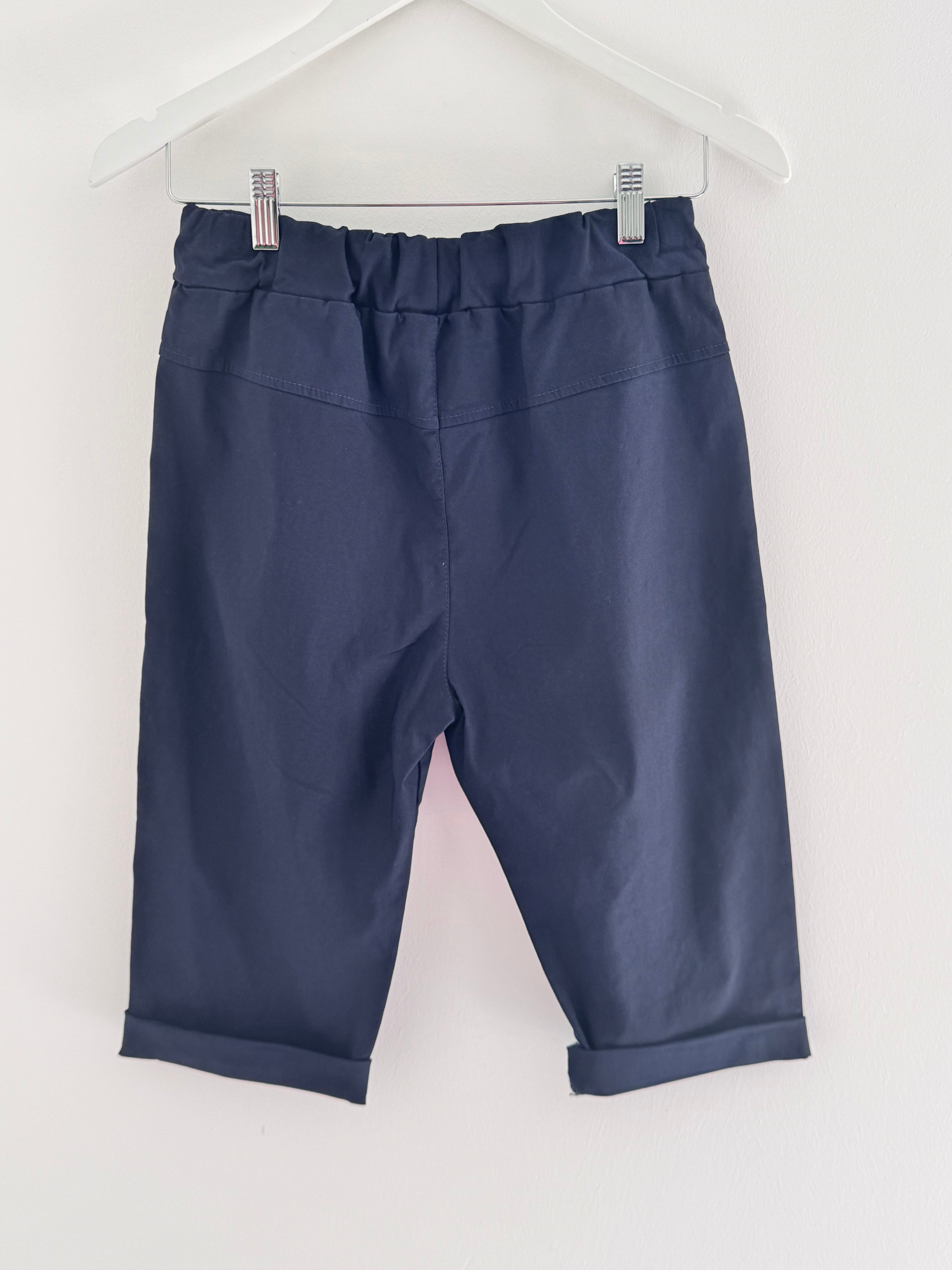 Super Stretch Capri Shorts in Ink