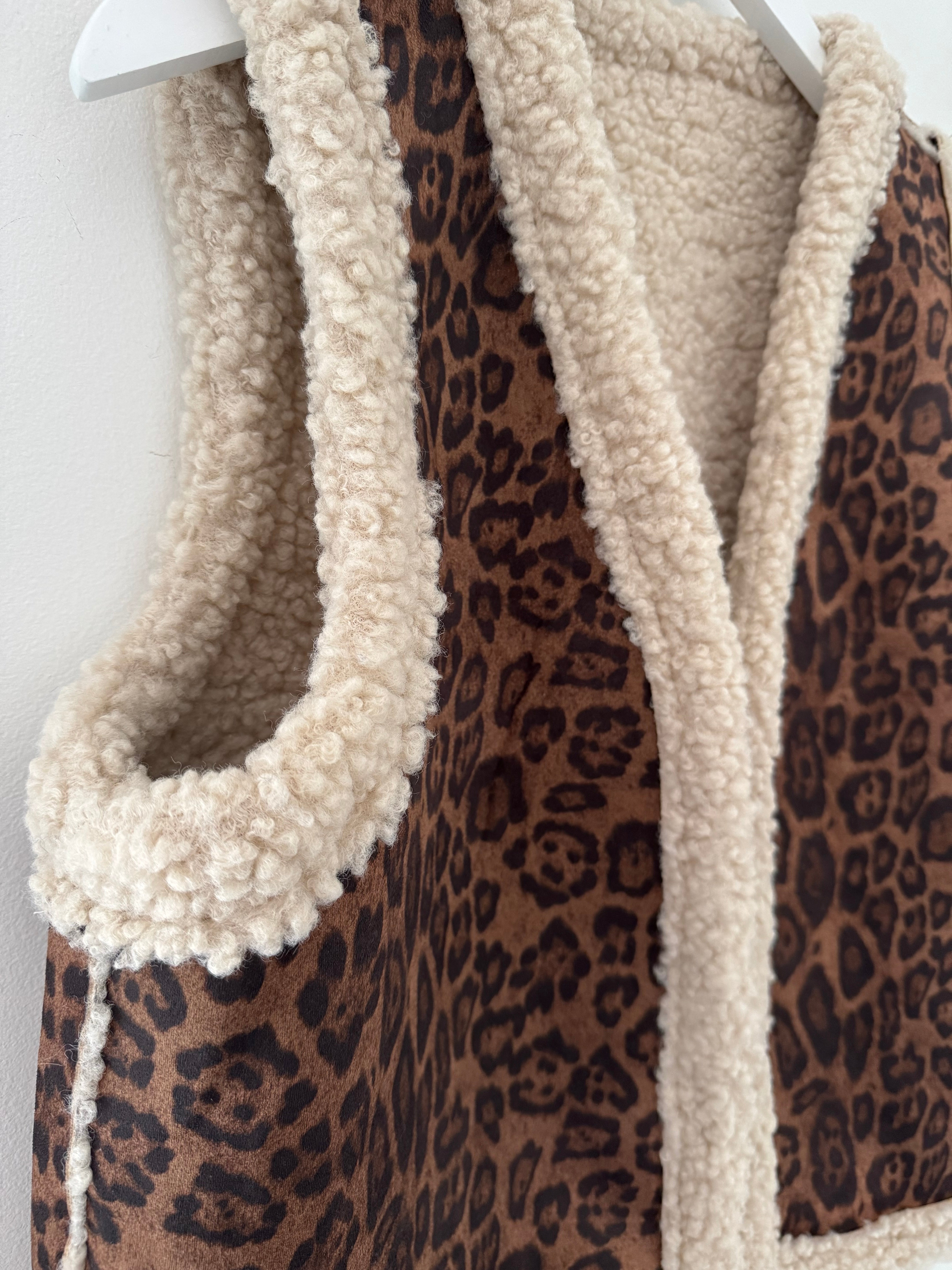 Leopard & Fur Gilet