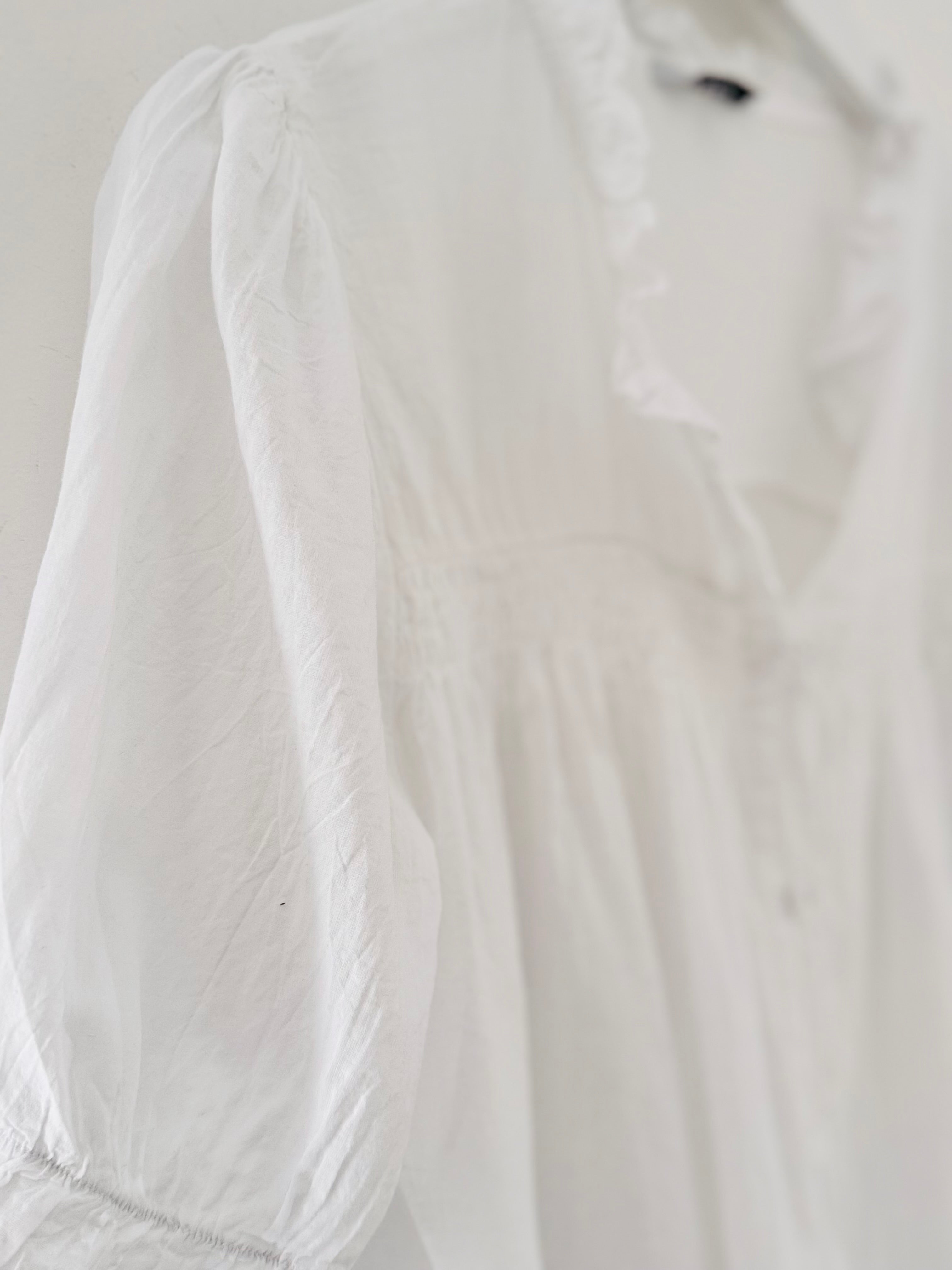 Lawn Cotton Shirt in White