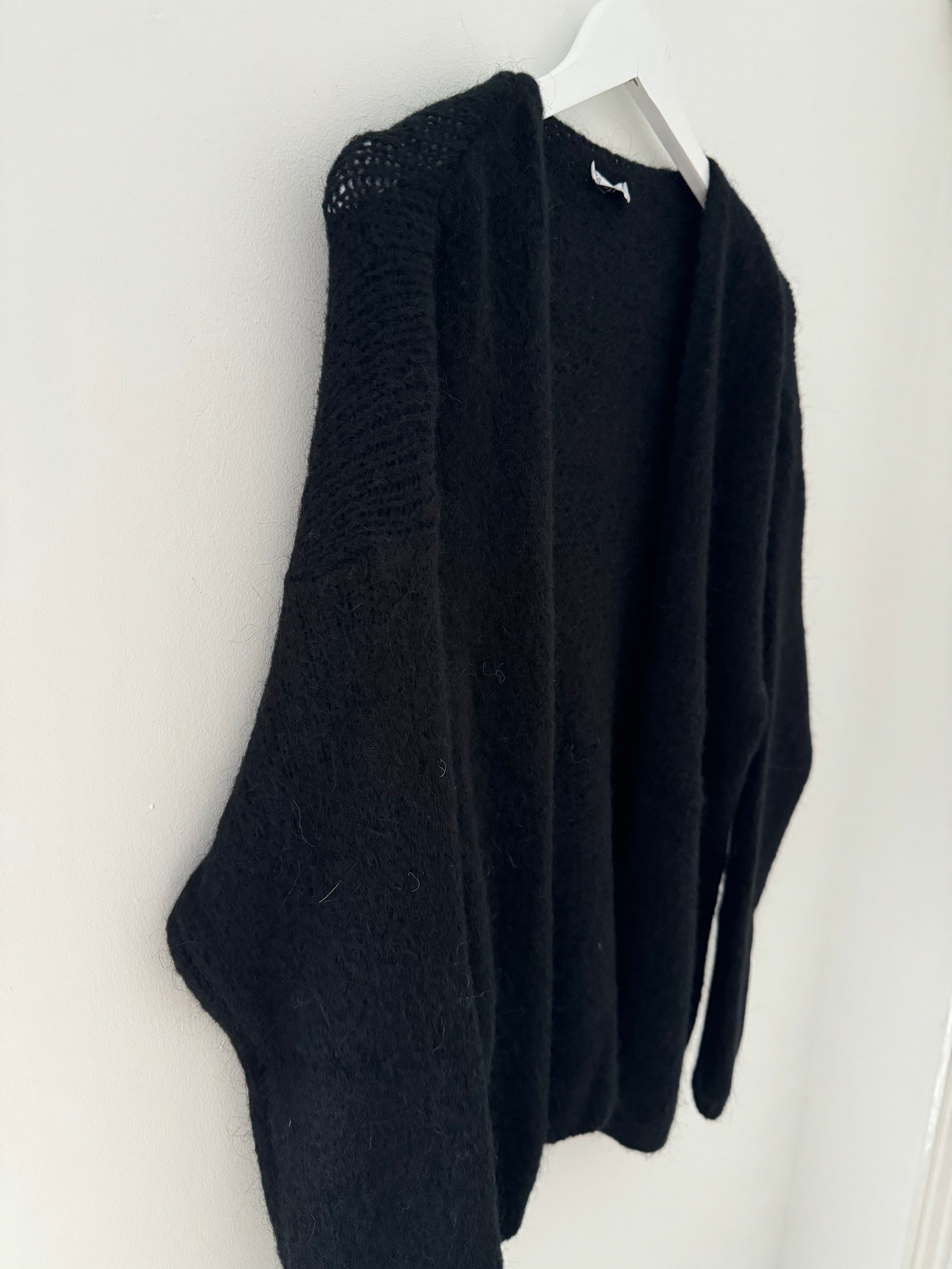 Mohair Cardi in Black