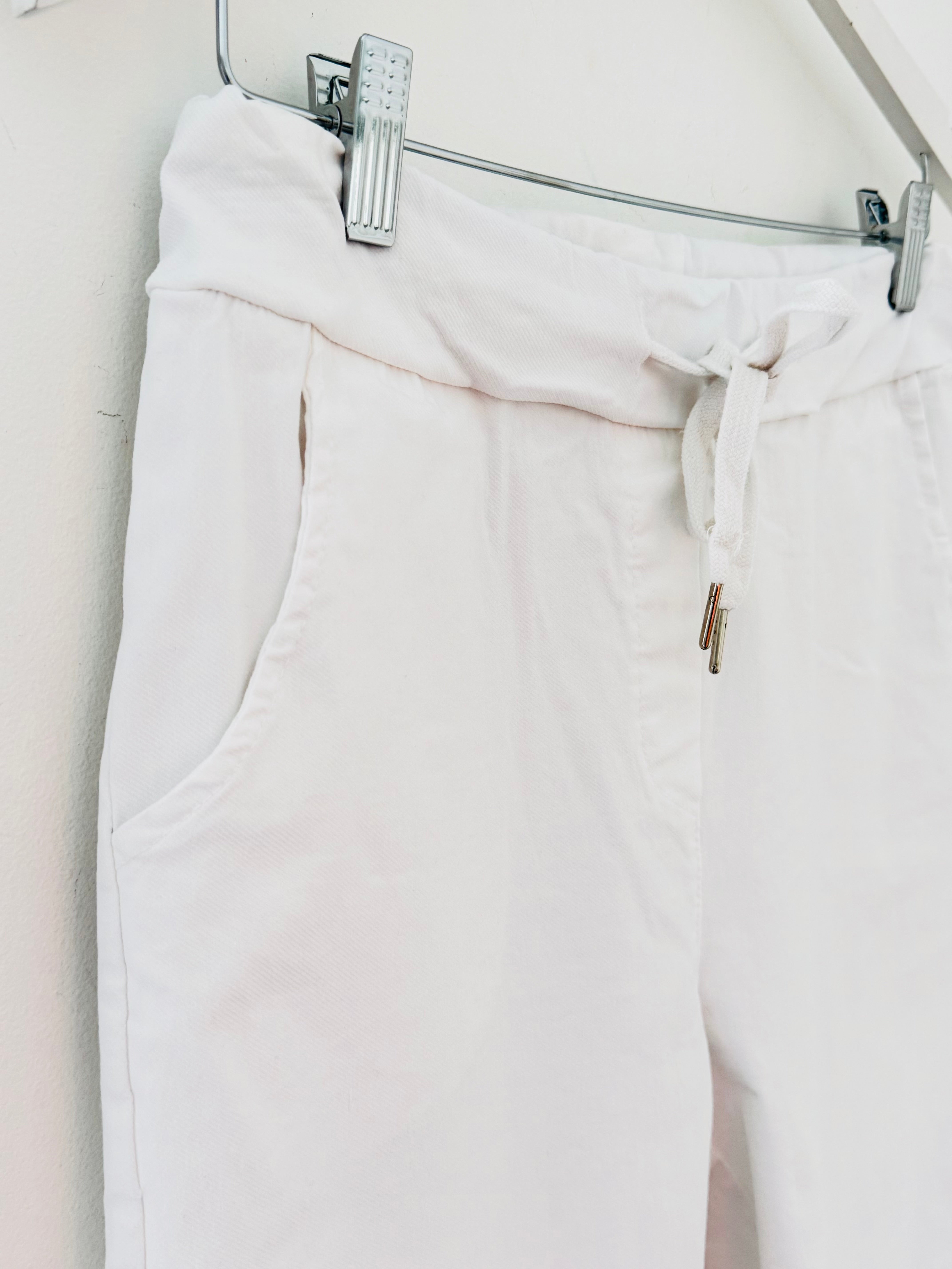 Super Stretch Capri Shorts in White