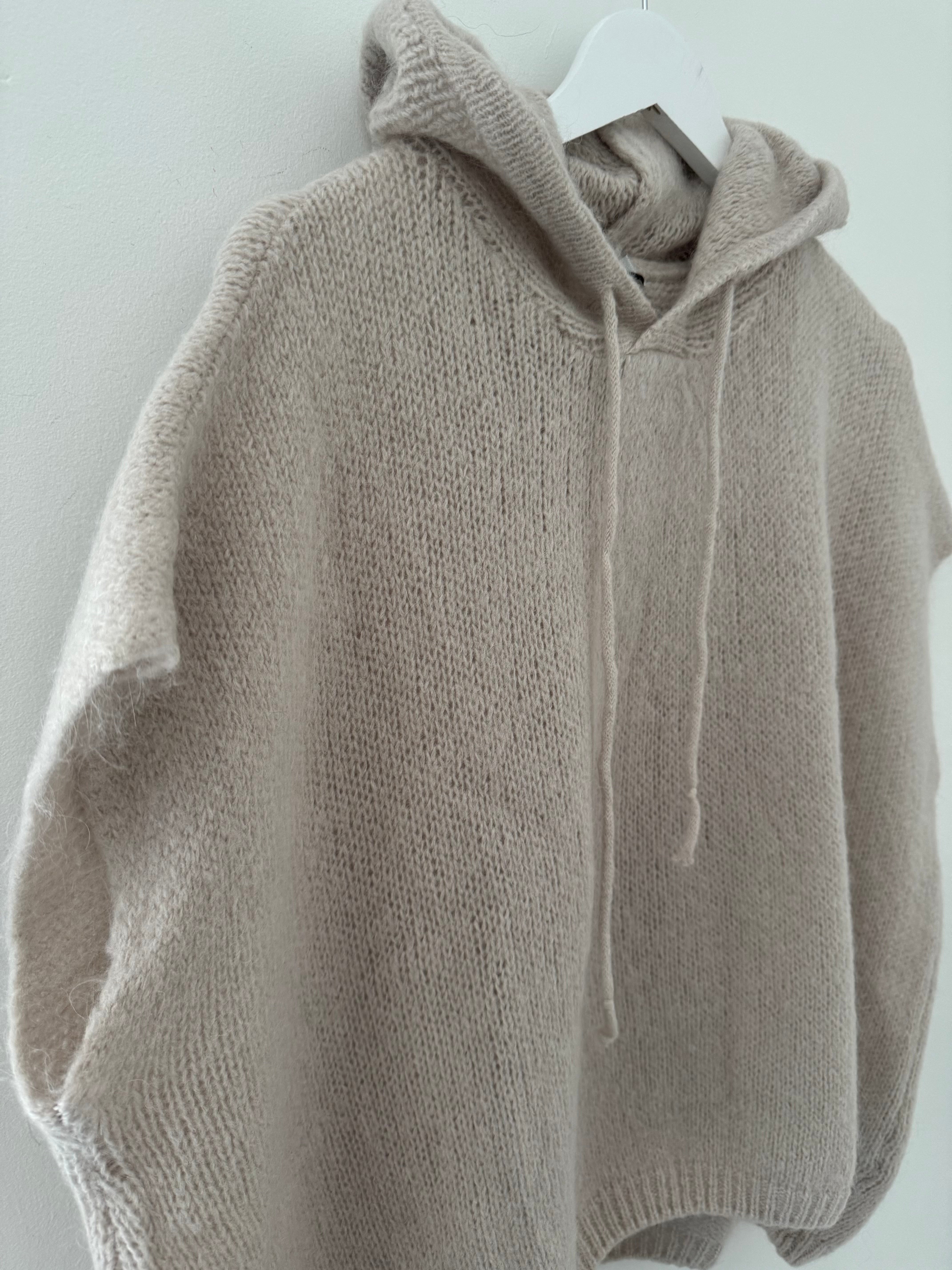 Mohair Hooded Tank in Latte