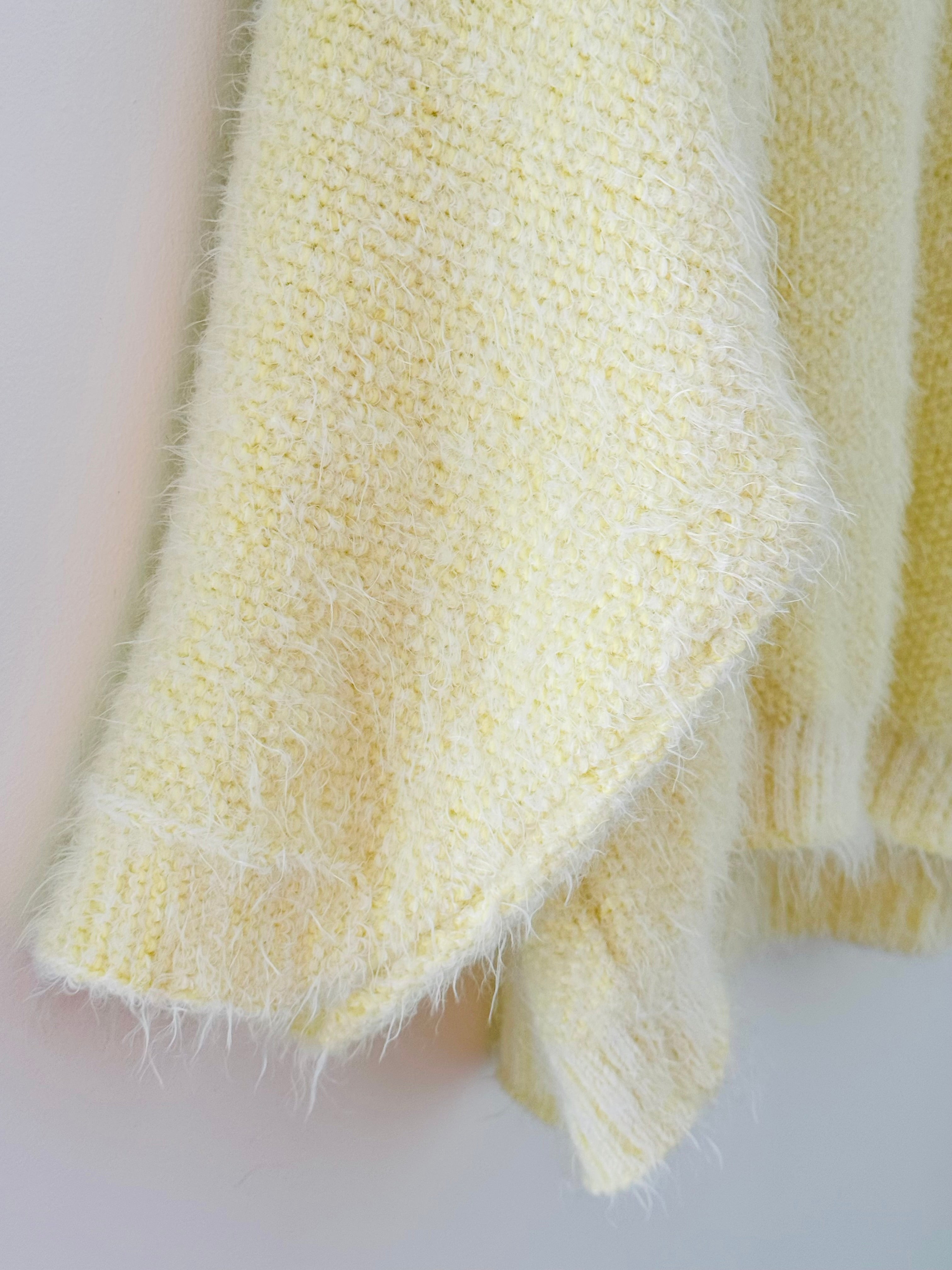 Luxe Fluffy Jumper in Lemon