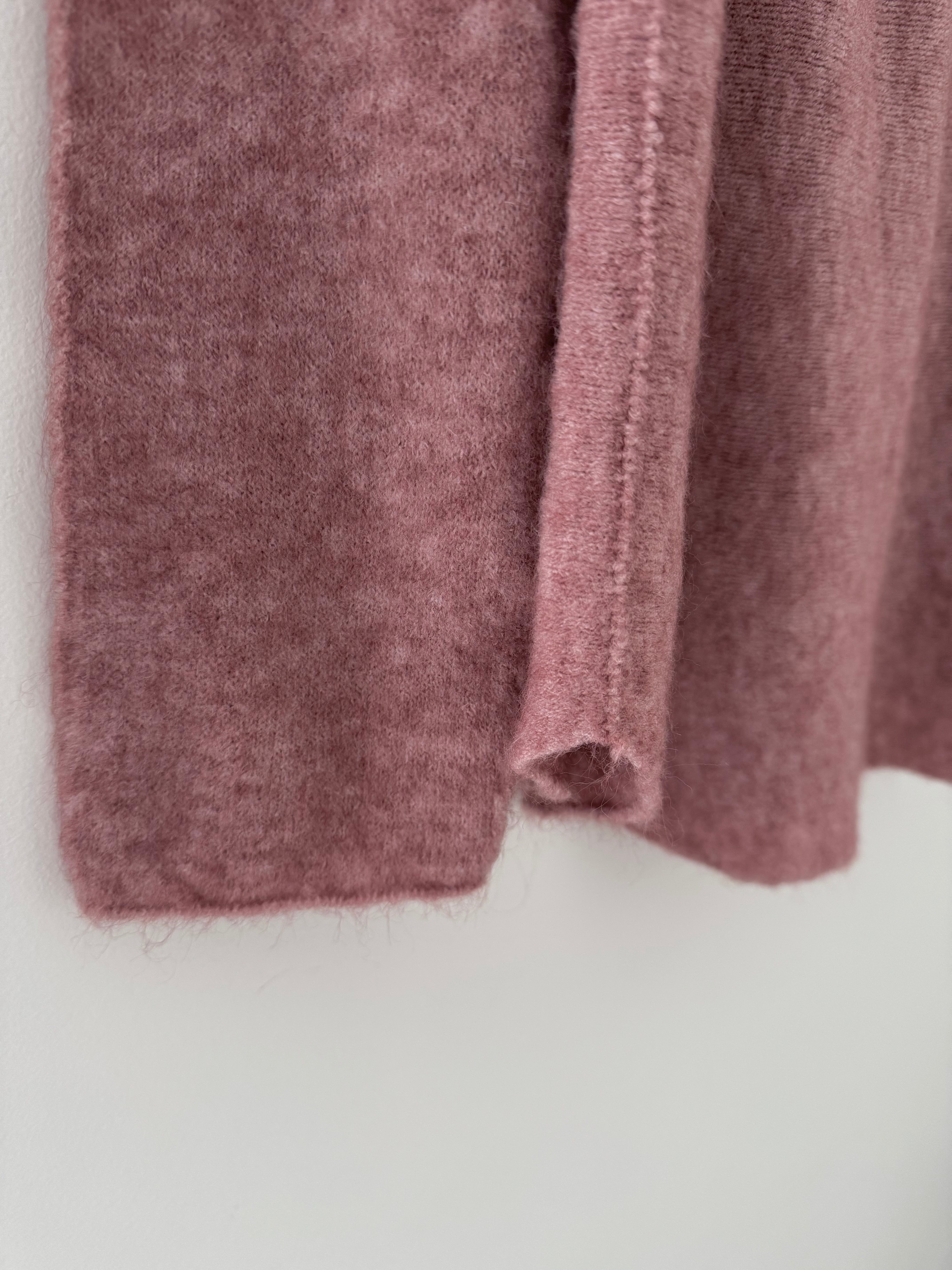 Simple Roll Neck Jumper in Pink