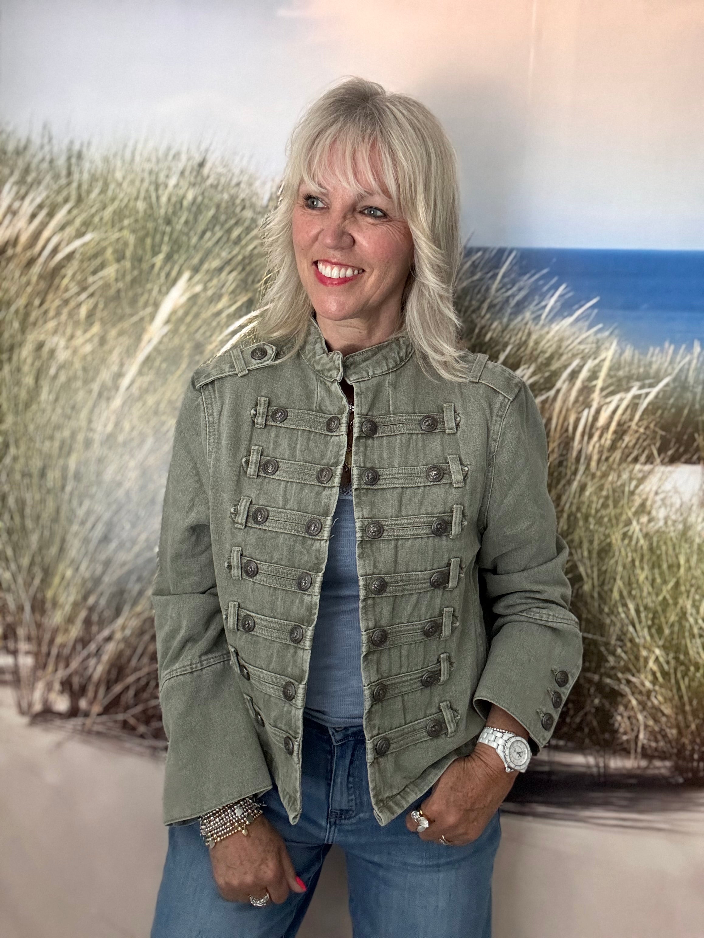 Military Jacket in Khaki