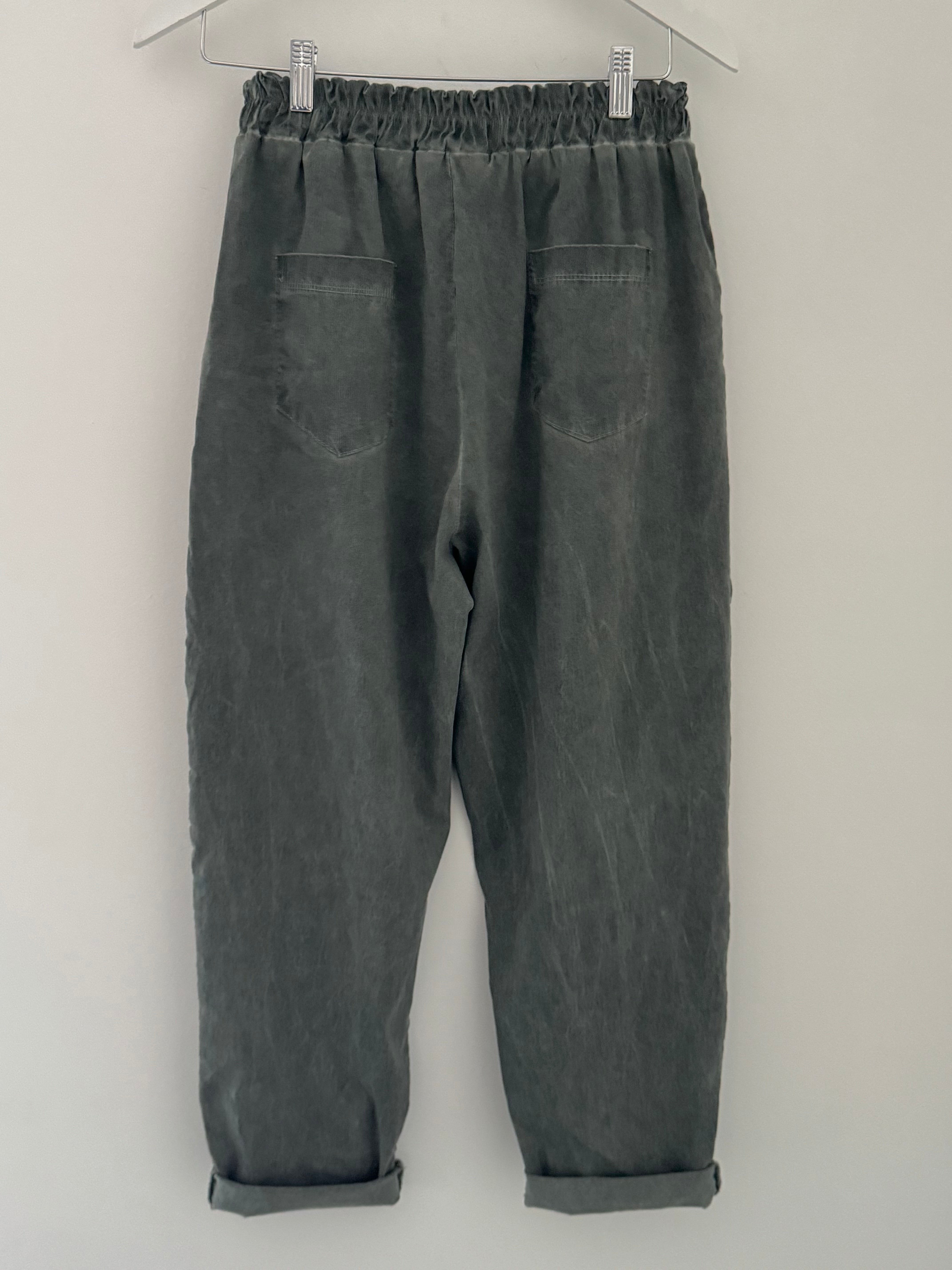Engineered Boyfriend Joggers in Khaki
