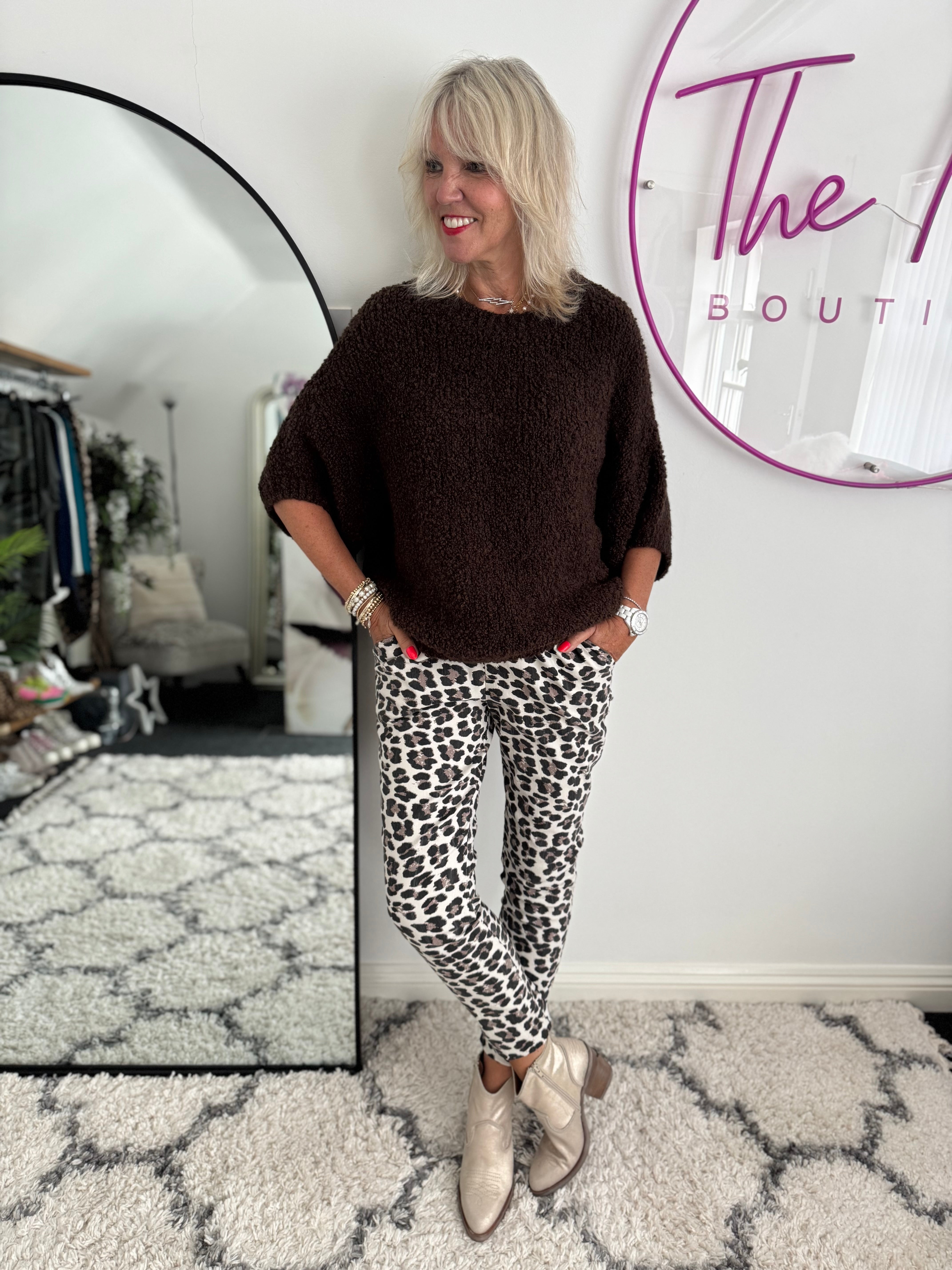 Boucle Jumper in Chocolate