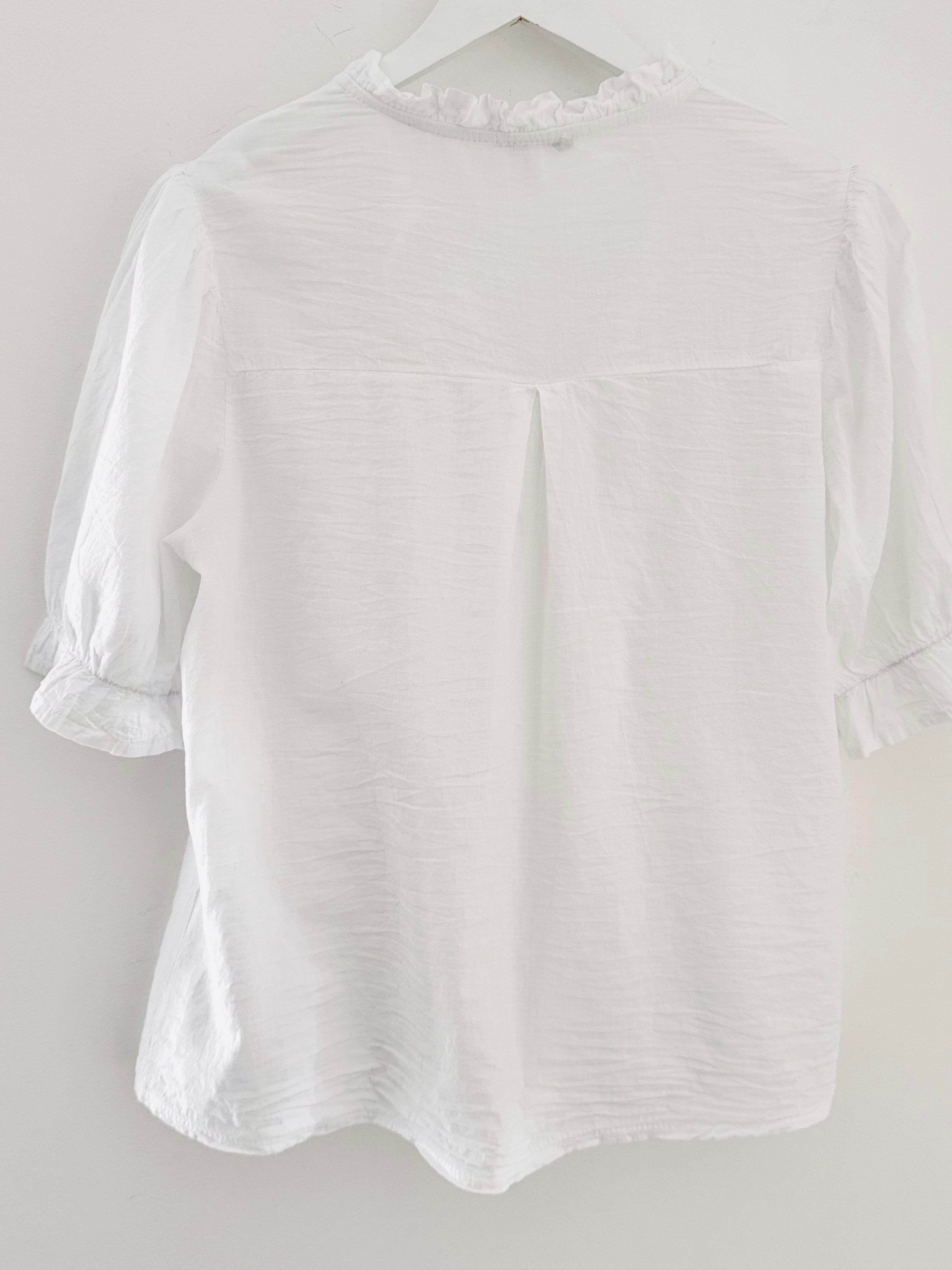 Lawn Cotton Shirt in White