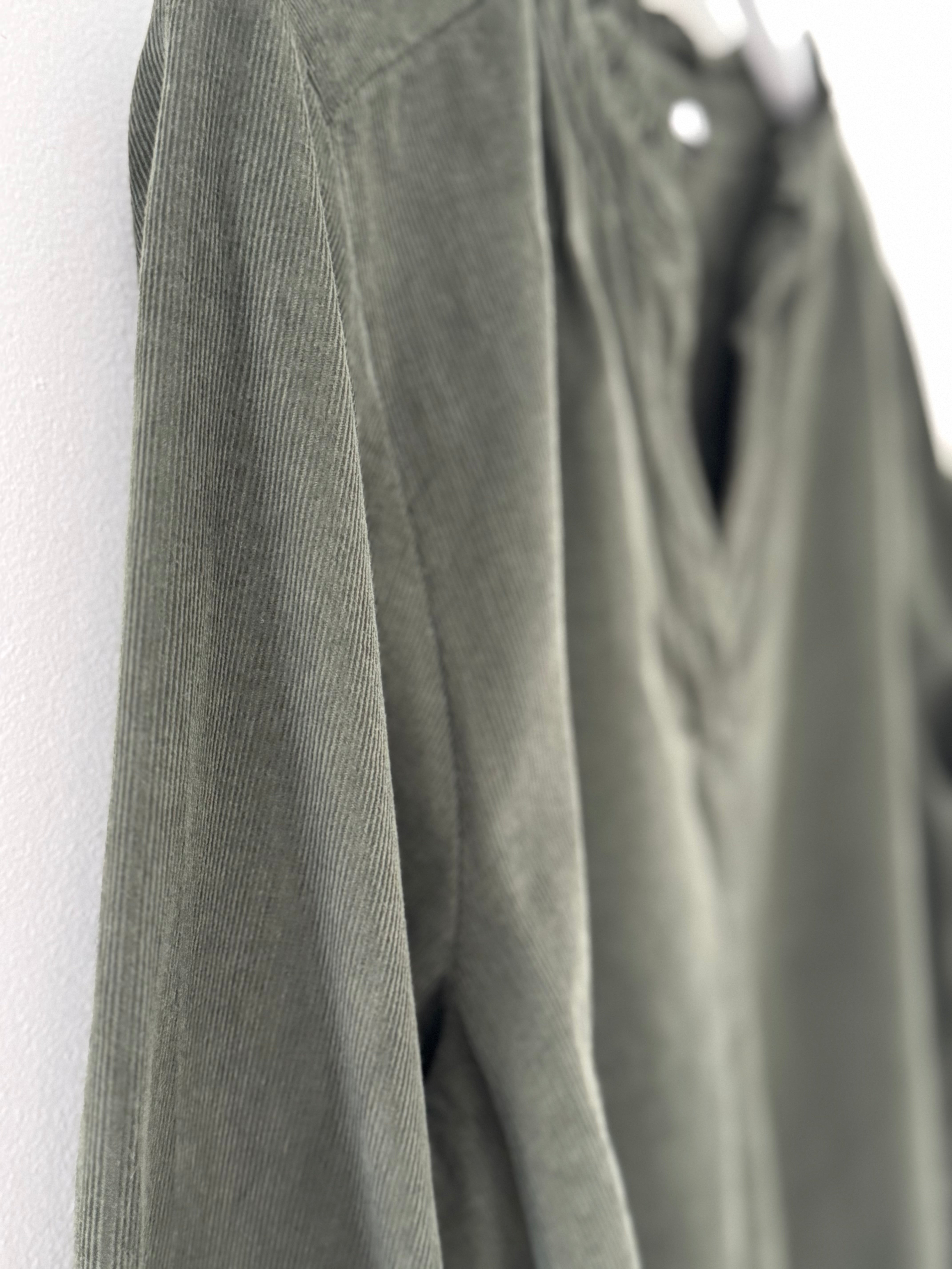 Soft Fine Cord Shirt in Khaki