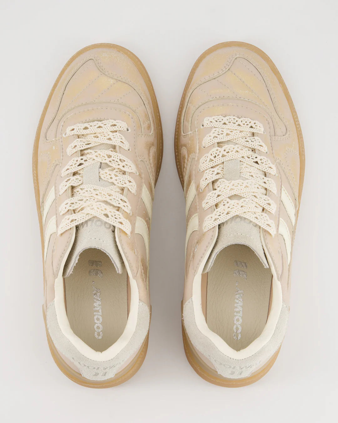 Coolway Goal Trainers in Golden Stone
