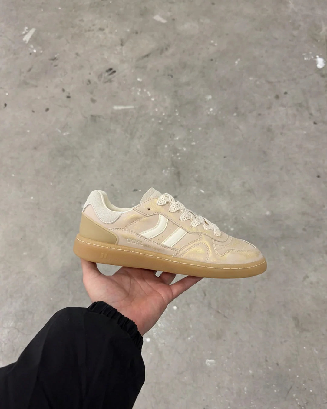 Coolway Goal Trainers in Golden Stone