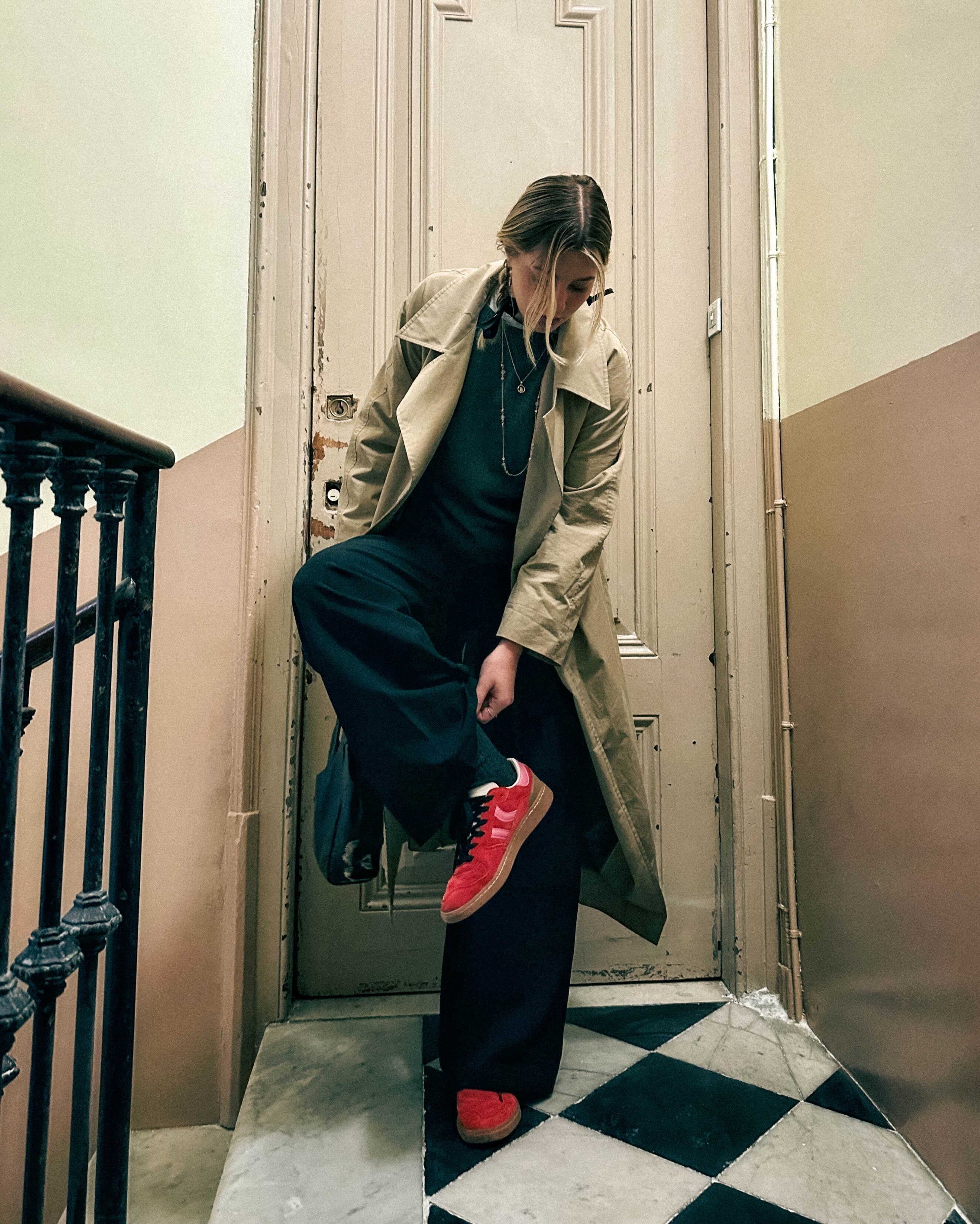 Coolway Goal Trainers in Red Love