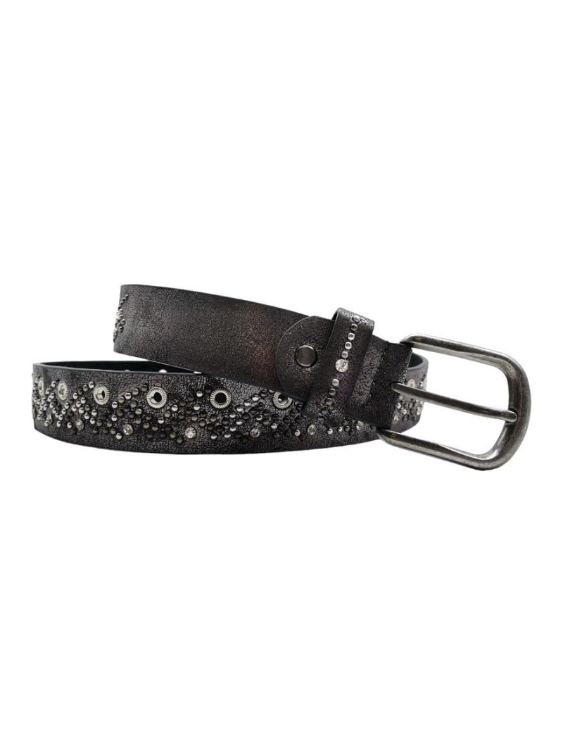 Studded Belt in Anthracite