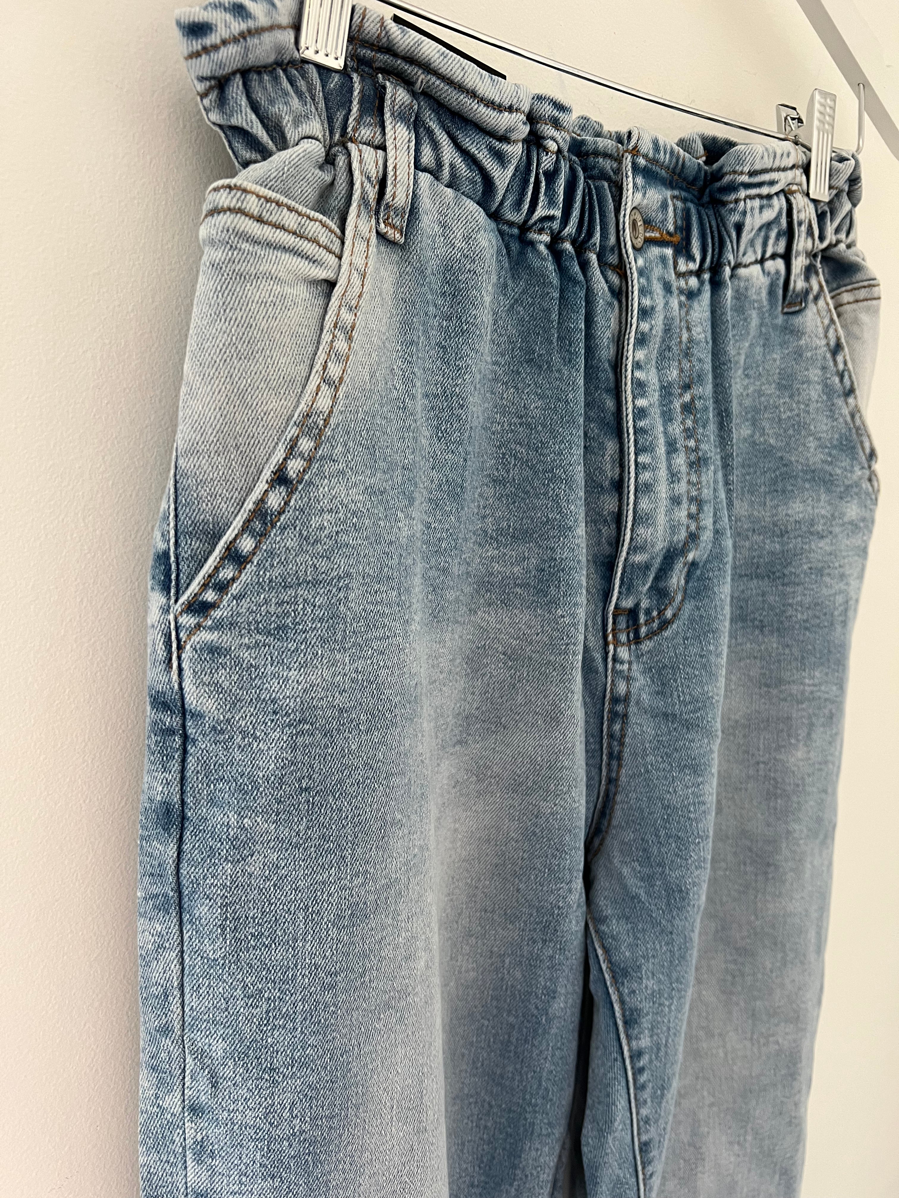 Stretch Boyfriend Jeans with Elasticated Waist