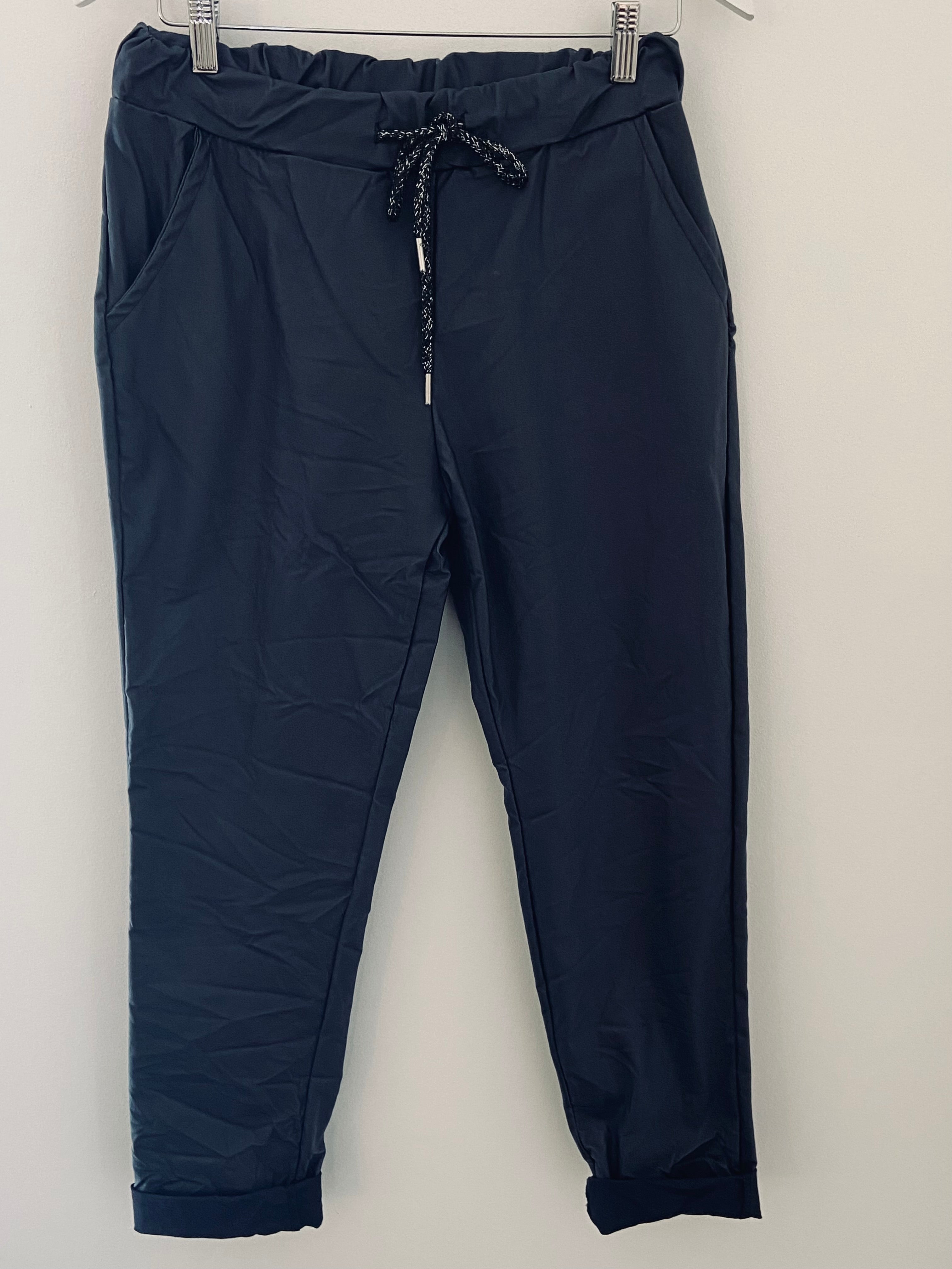 Super Stretch Joggers in Waxed Ink