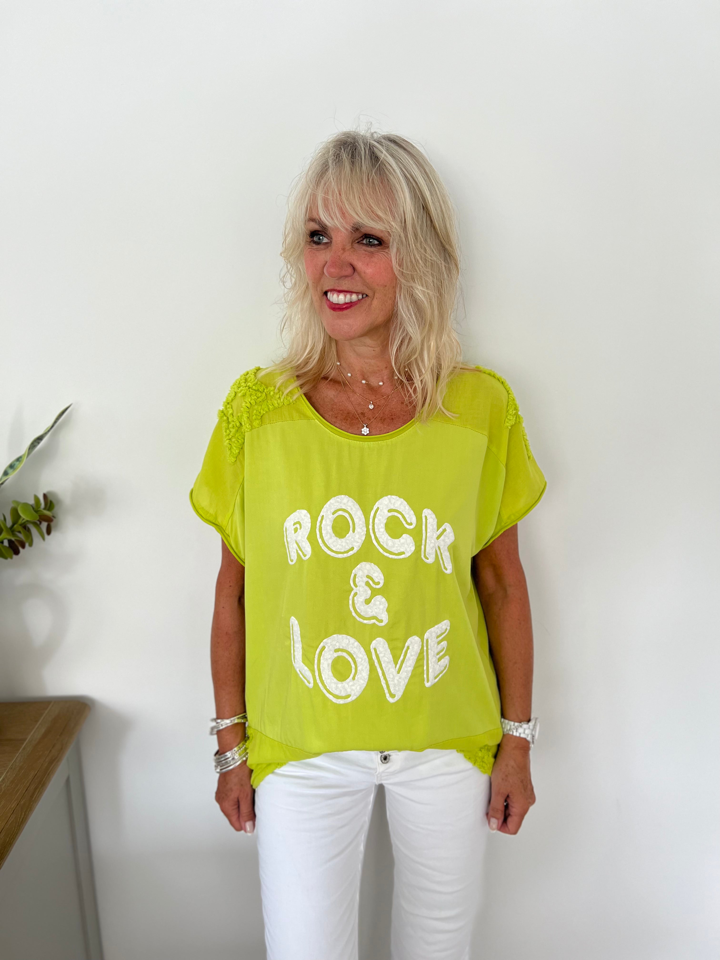Rock & Love Top in Lime