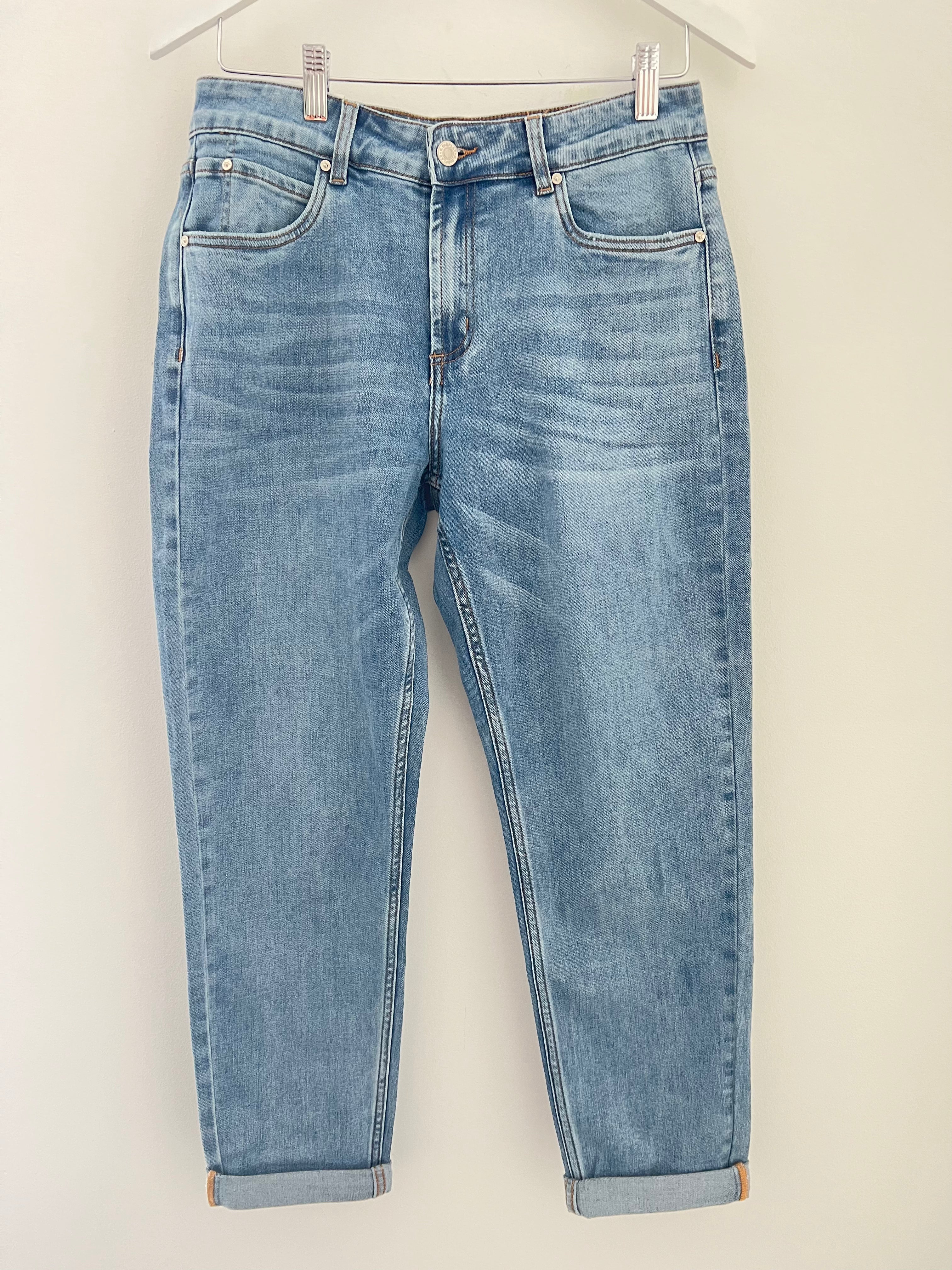 Straight Leg Stretch Boyfriend Jeans