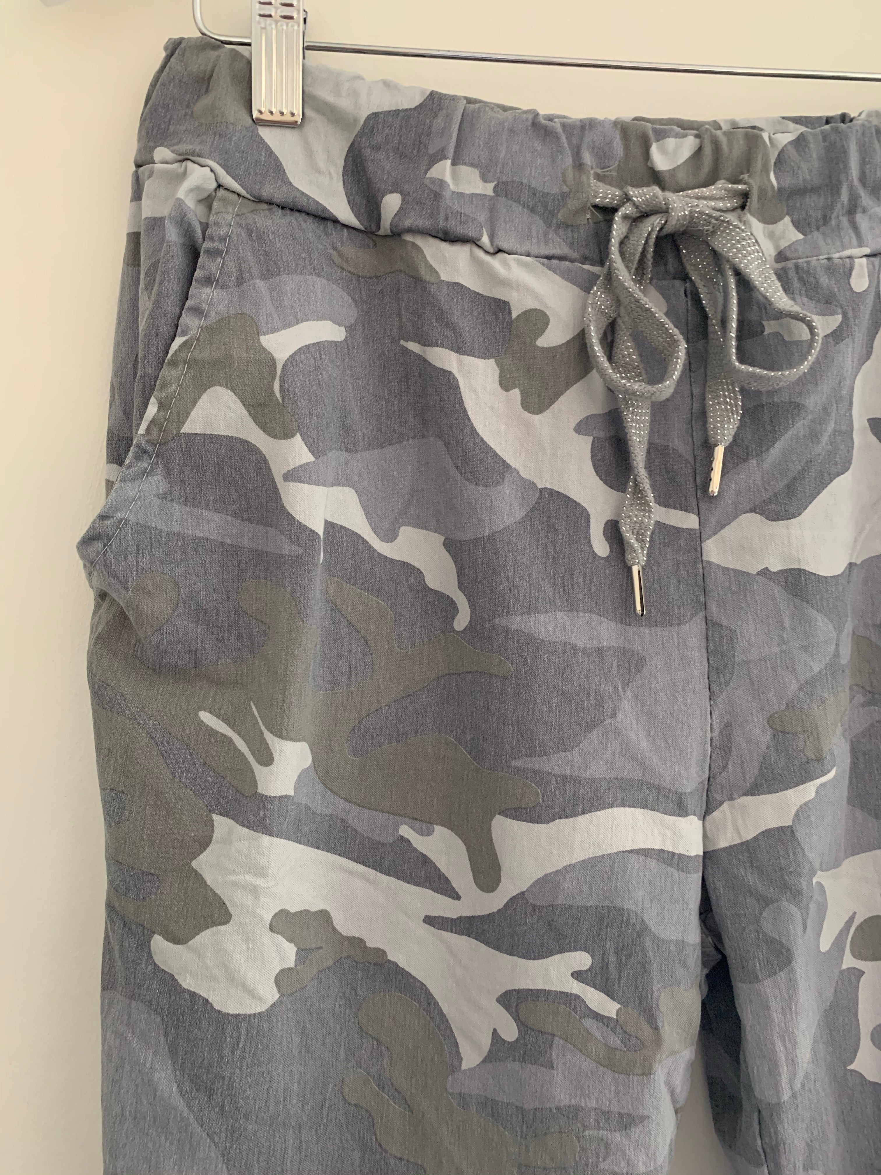 Super Stretch Joggers in Light Grey Camo