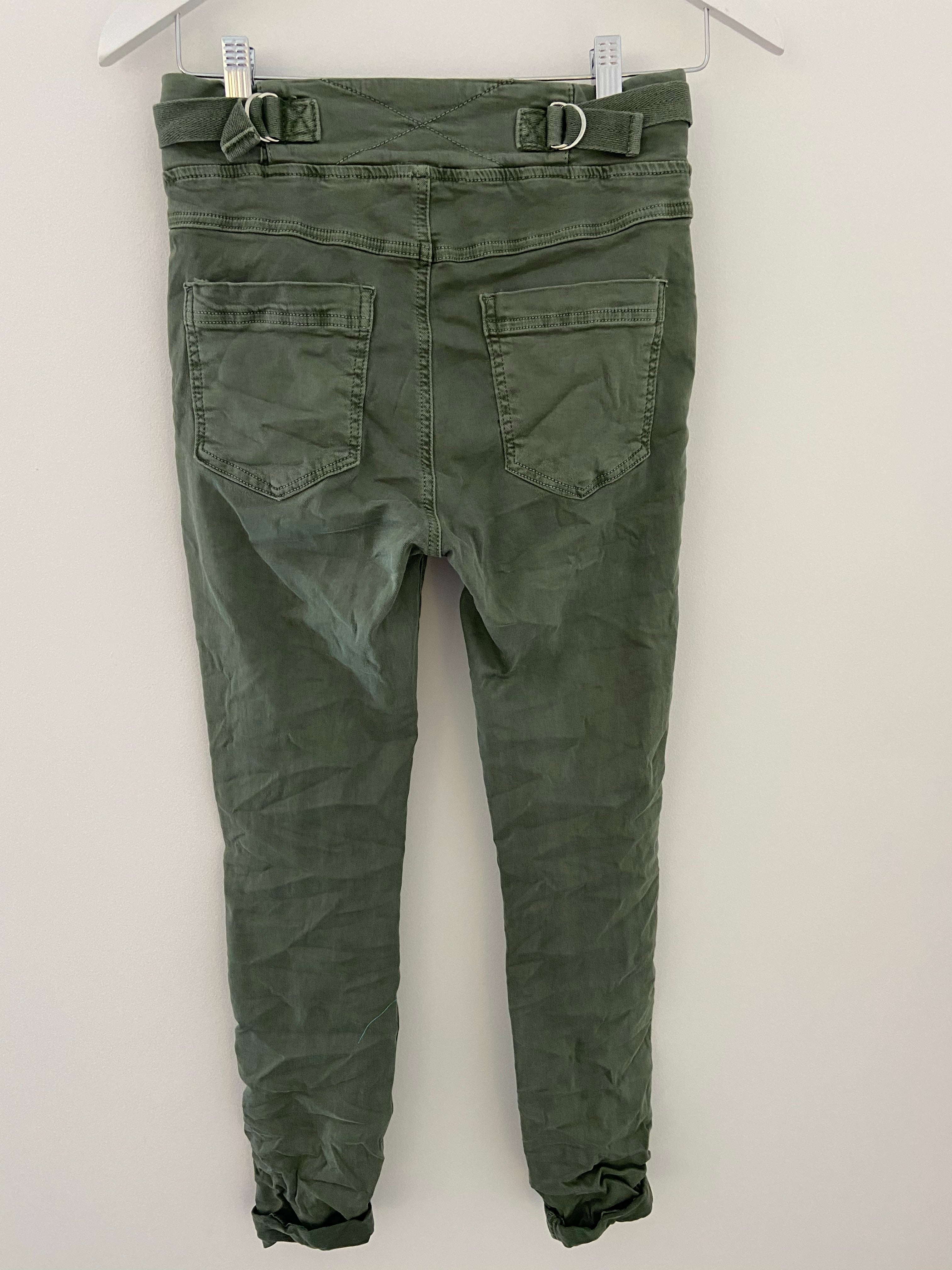 Khaki Jean Joggers