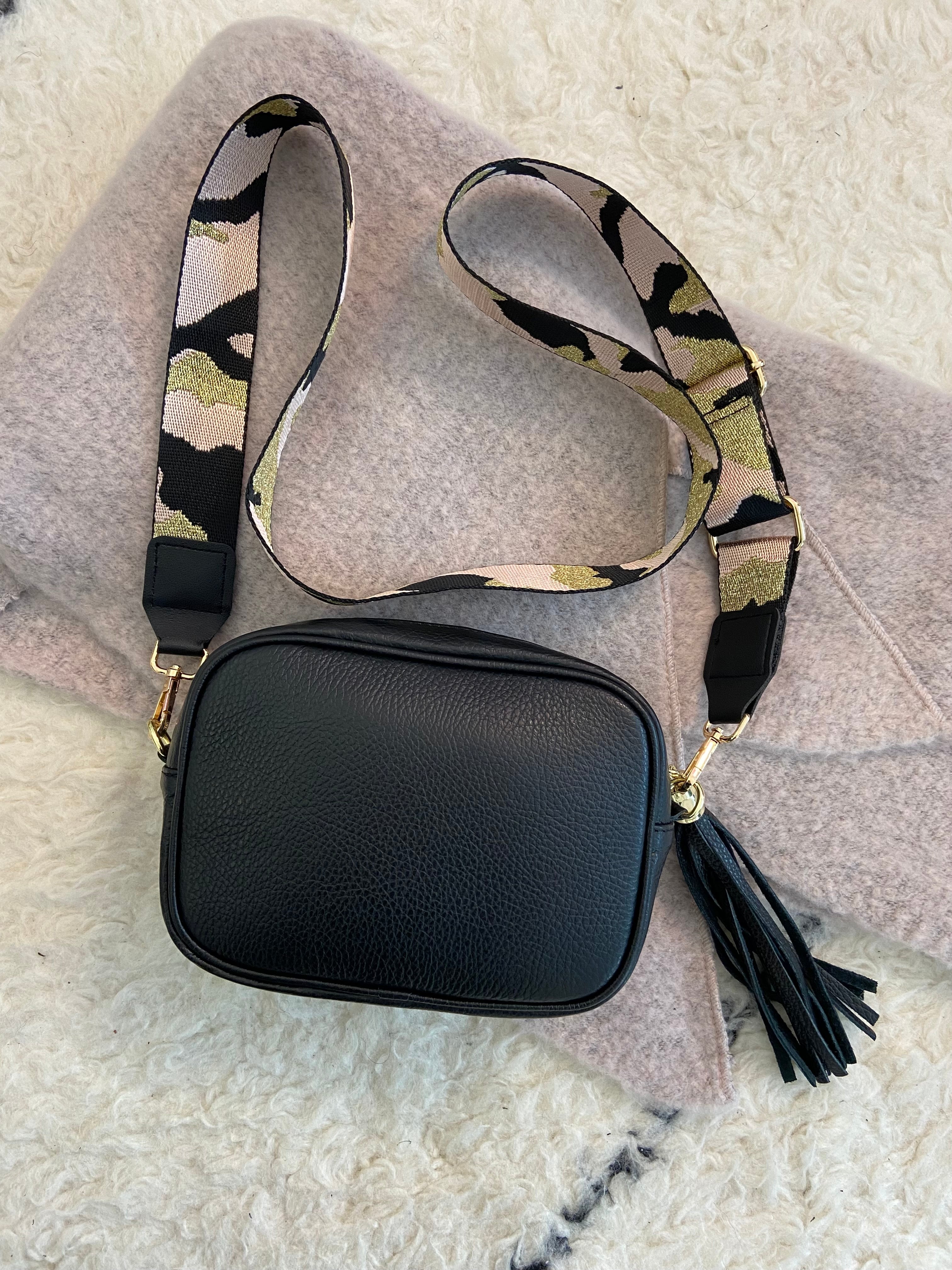 Metallic Pink Camo Bag Strap