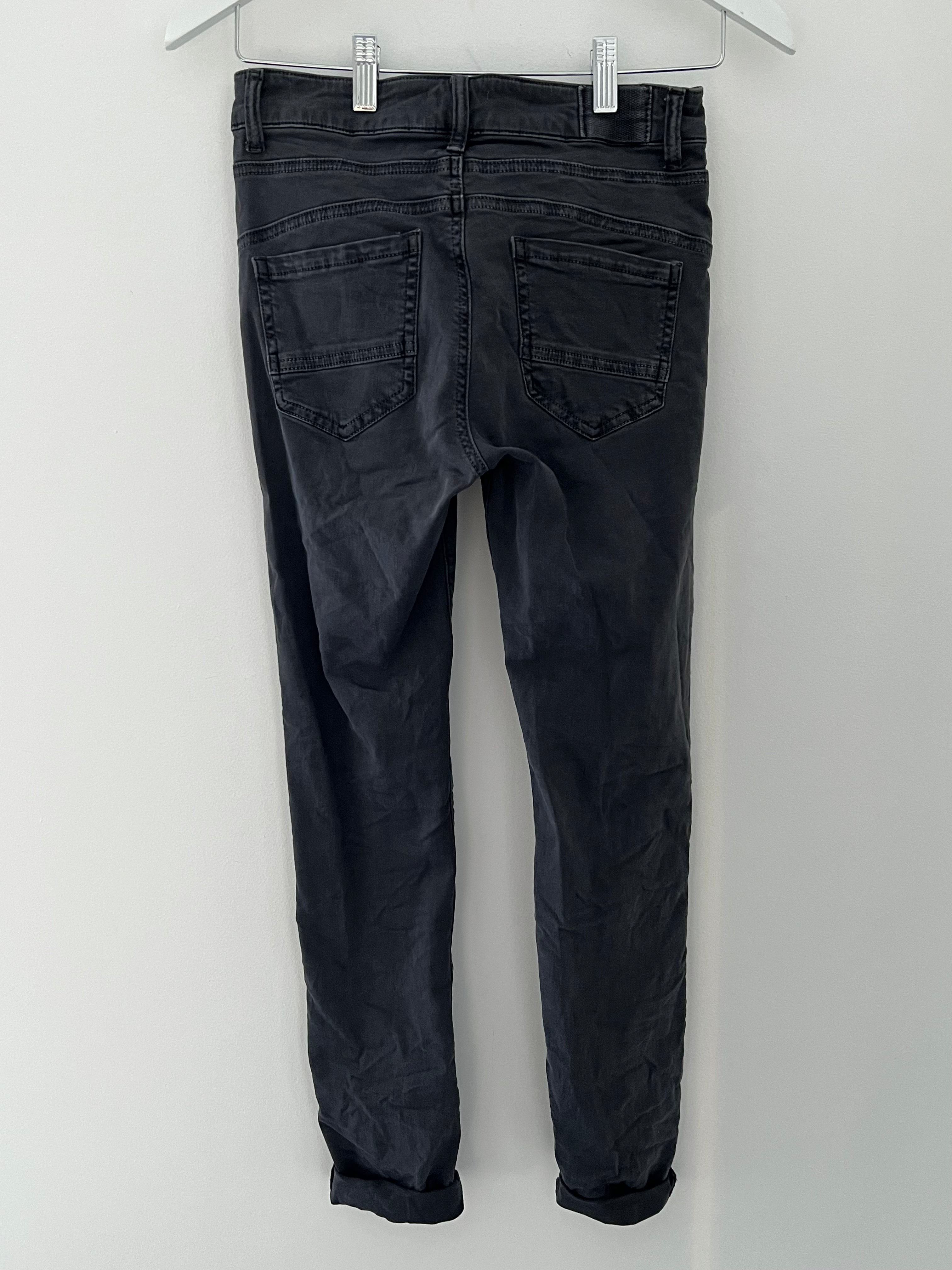 Dark wash online button fly jeans