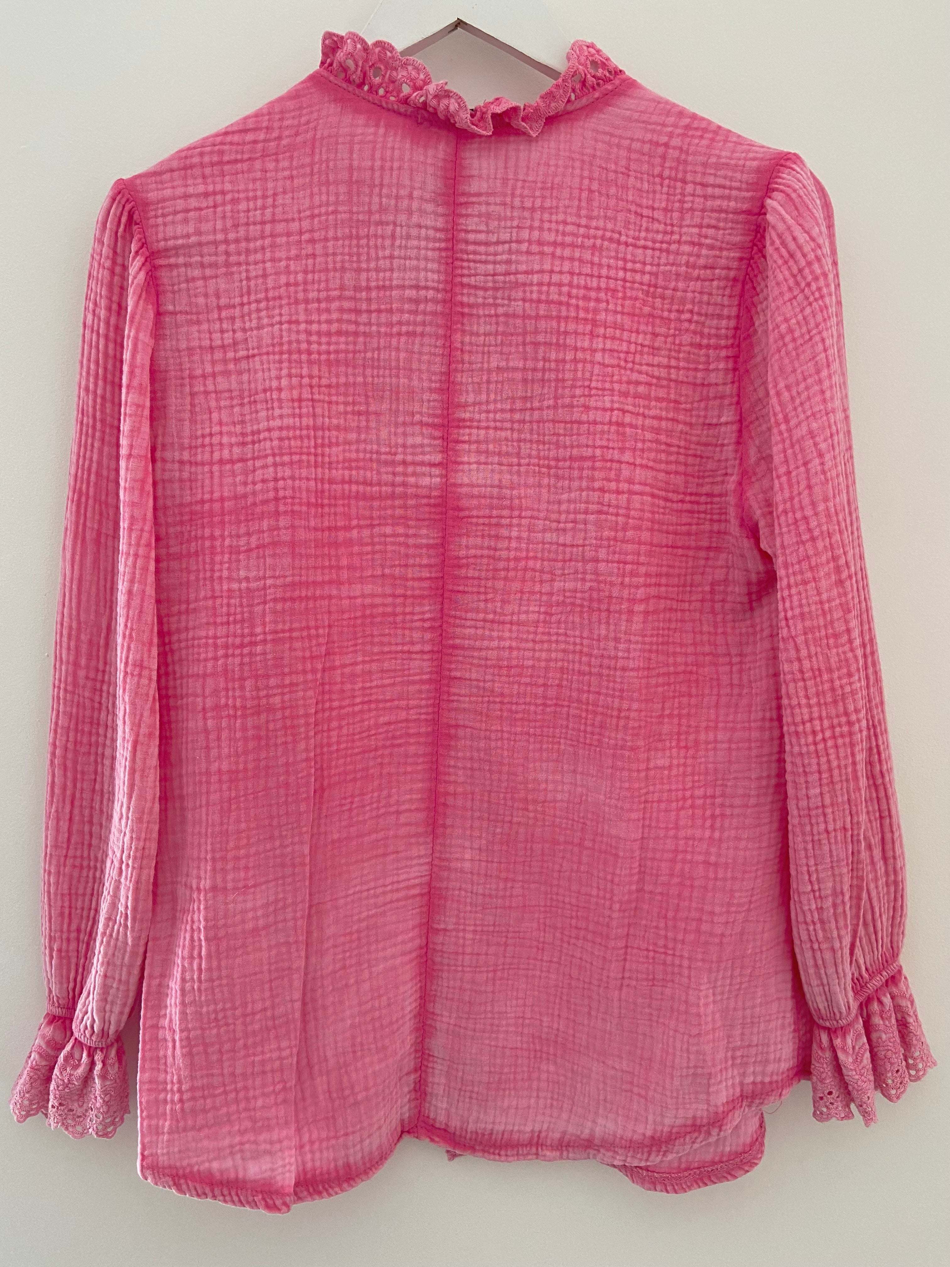 Cheesecloth Shirt in Candyfloss Pink